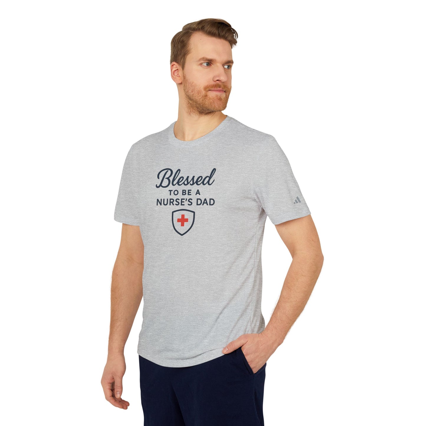 Blessed to Be a Nurse's Dad Unisex Sport T-shirt | Father's Day Gift, Nursing Dad Shirt, Nurse Appreciation, Sportswear, Gift for Dad
