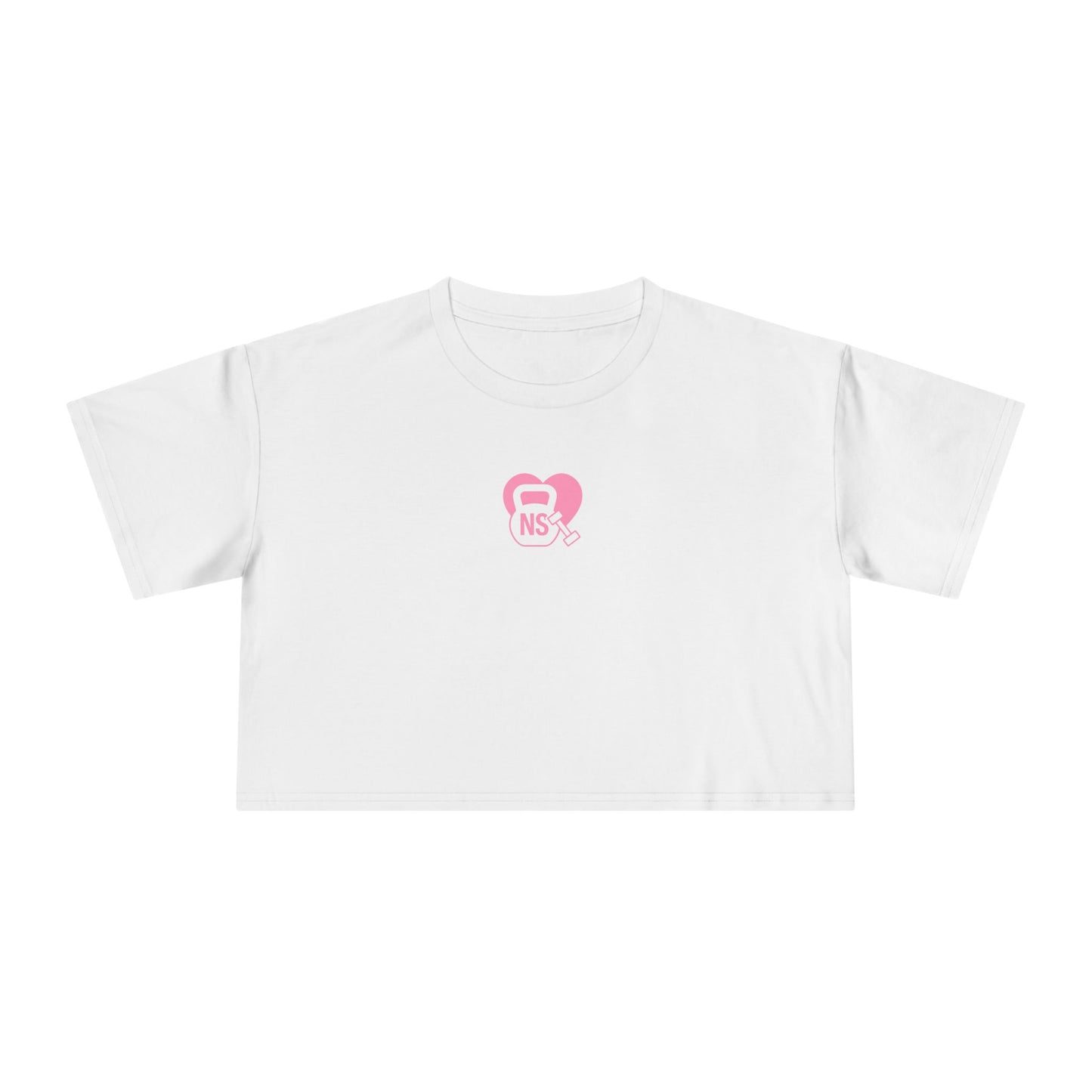 Cute Women's Crop Tee with KB/DB Heart Design, Trendy Summer Top, Casual Wear, Gift for Her, Stylish Festival Shirt, Everyday Fashion