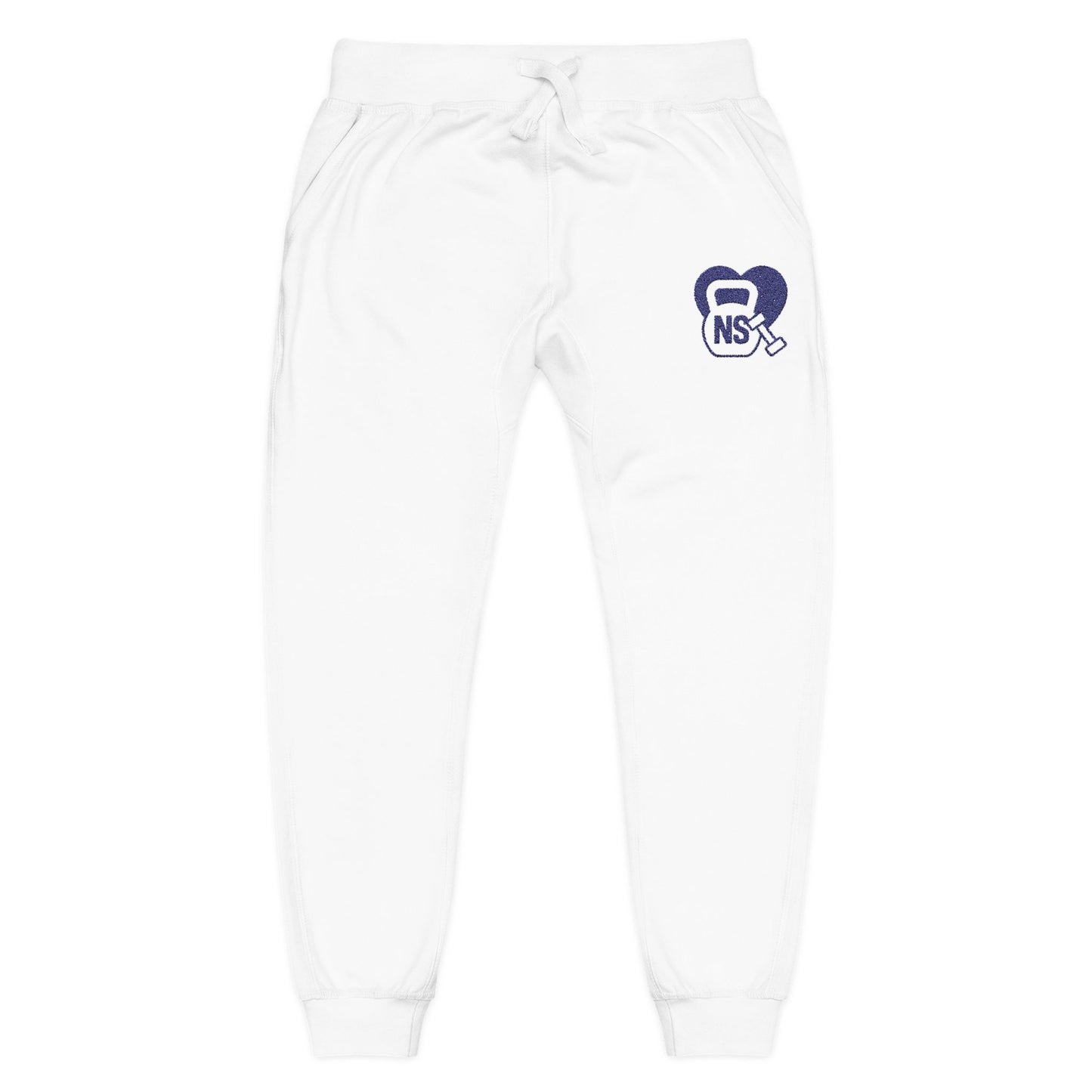 Cozy Embroidered Unisex Fleece Sweatpants, Comfortable Lounge Pants, Perfect for Relaxing, Gifts for Him/Her, Casual Style, Everyday Wear