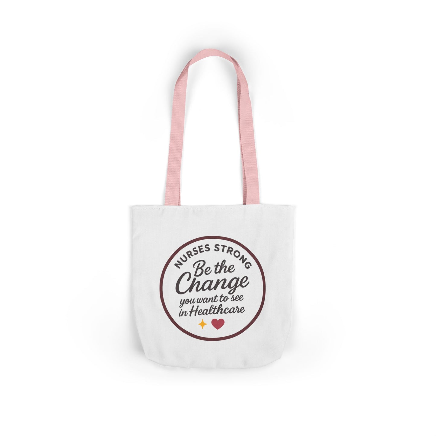 Nurse Work Tote Bag, Canvas Bag for Healthcare Workers, Gift for Nurses, Eco-Friendly, Inspirational Nurse Gifts