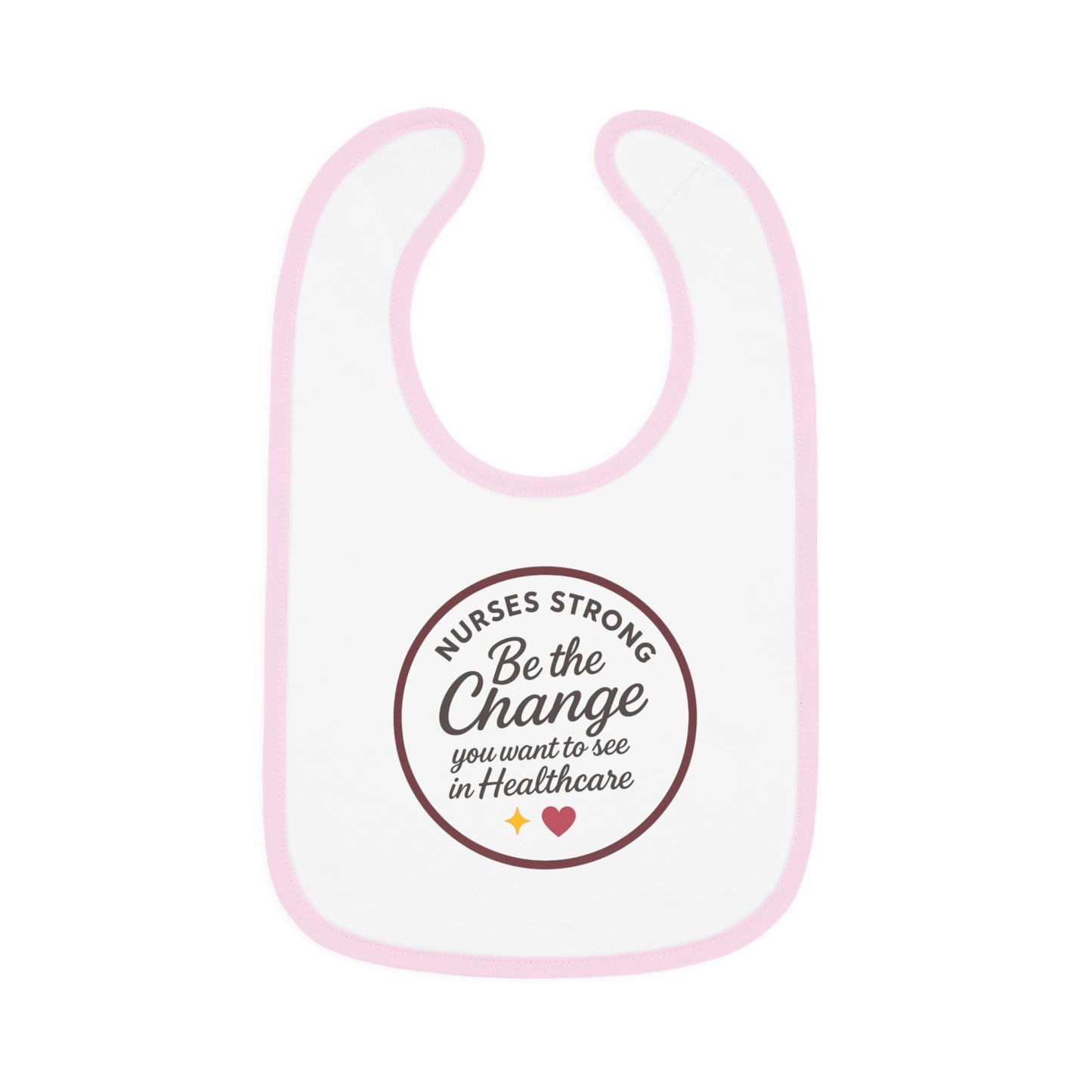 Baby Contrast Trim Jersey Bib