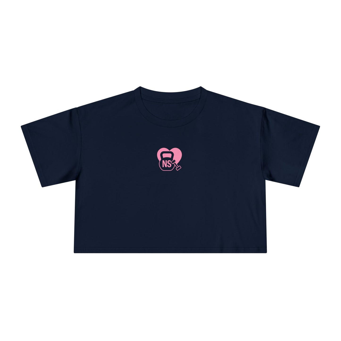 Cute Women's Crop Tee with KB/DB Heart Design, Trendy Summer Top, Casual Wear, Gift for Her, Stylish Festival Shirt, Everyday Fashion