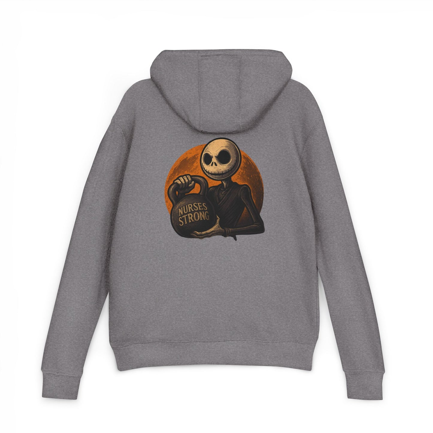 NS Skellington Halloween Unisex Hoodie, Gifts for Nurses, Cozy Fall Wear, Medical Halloween Apparel, Nurse Appreciation