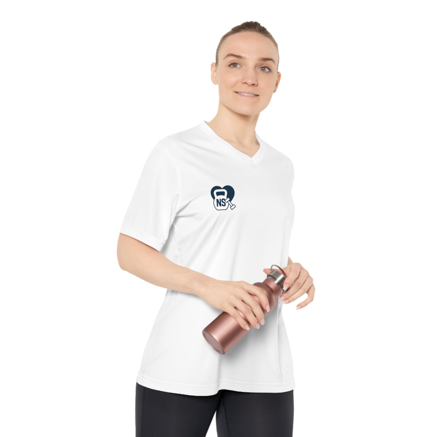 Strong Nurses V-Neck Performance Tee ofor Healthcare Heroes, Fitness Shirt, Gifts for Nurses, Workout Apparel, Inspirational Clothing