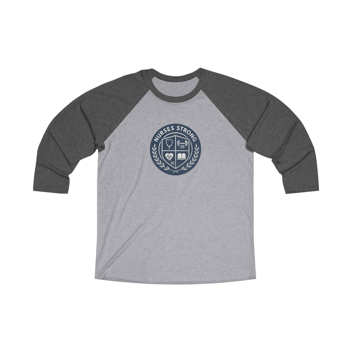 Strength/Knowledge Unisex 3/4 Sleeve Baseball Tee | Sports Apparel, Comfort Tee, Casual Wear, Gift for Fitness Enthusiasts