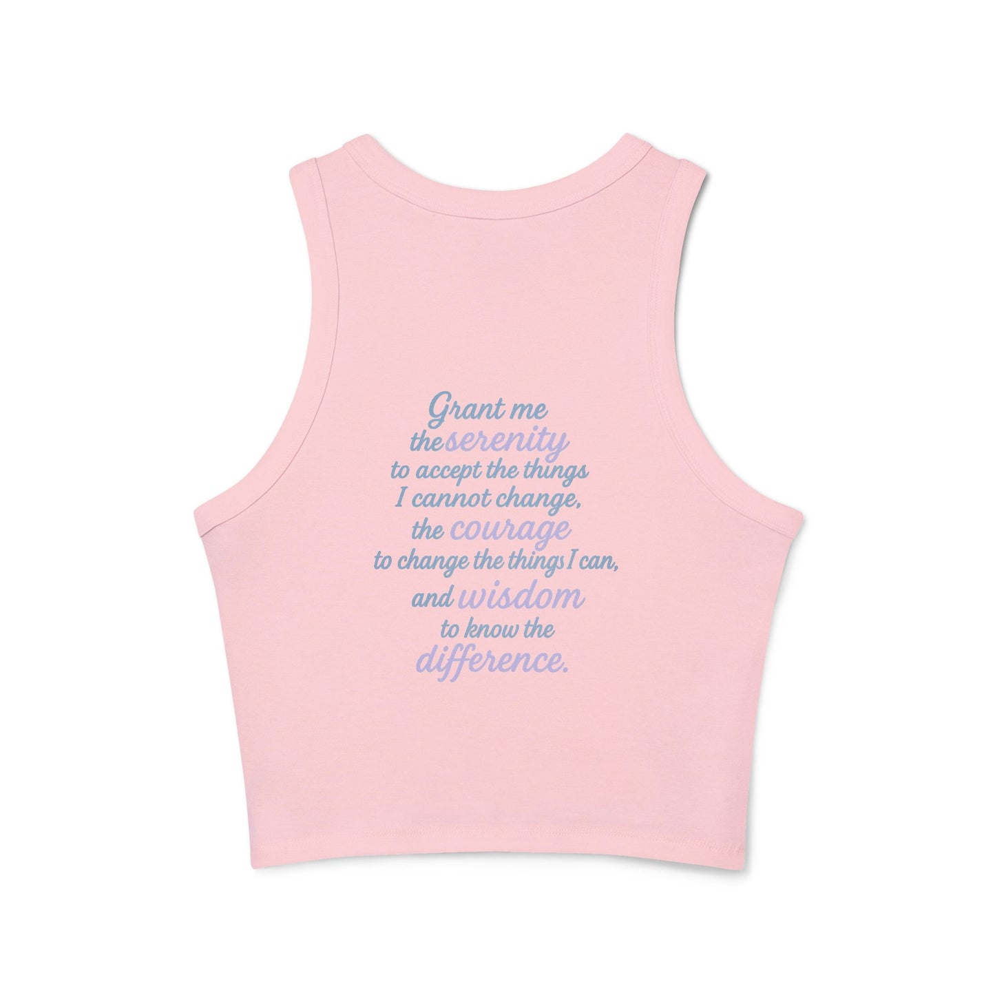Empowering Infinity Women's Racer Tank Top with  | Yoga Top, Summer Wear, Casual Outfit, Gift for Her, Fitness Apparel