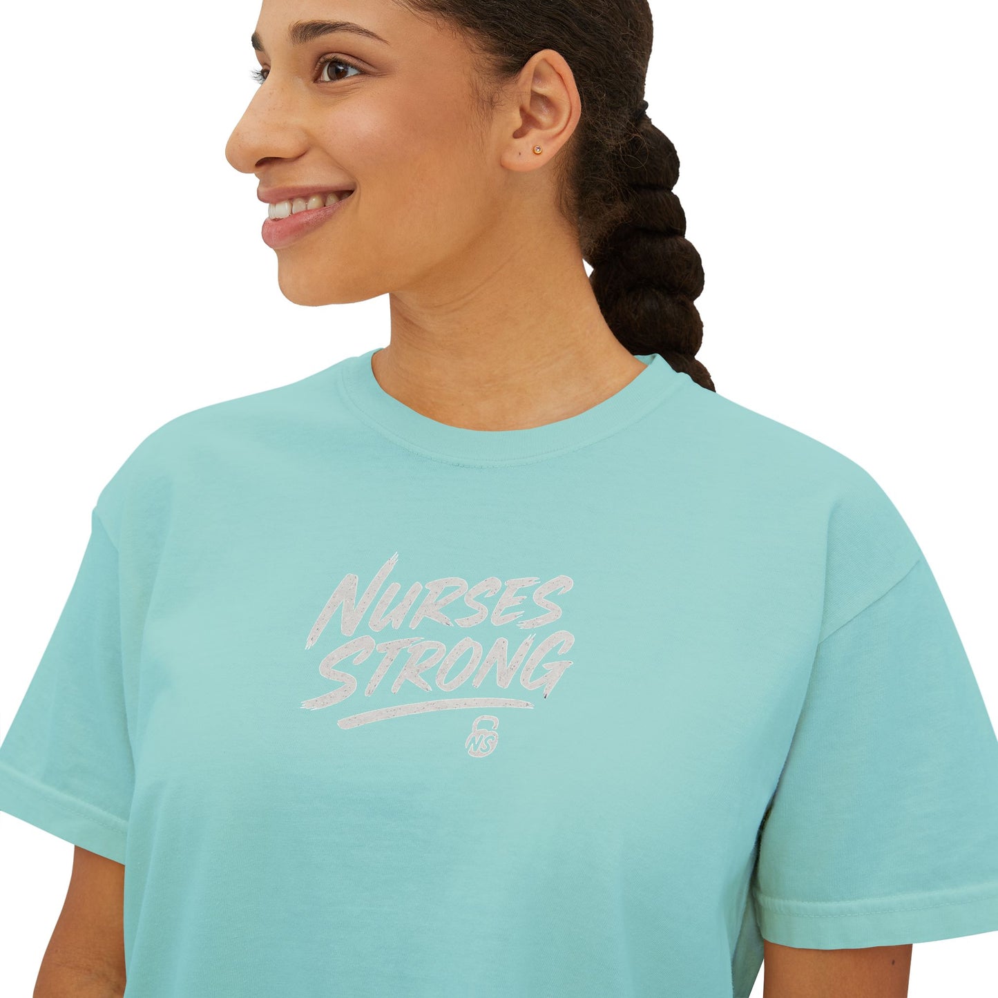 NightShifer for Life Trendy Boxy Tee, Everyday Comfort Top, Relaxed Fit Tee for Women
