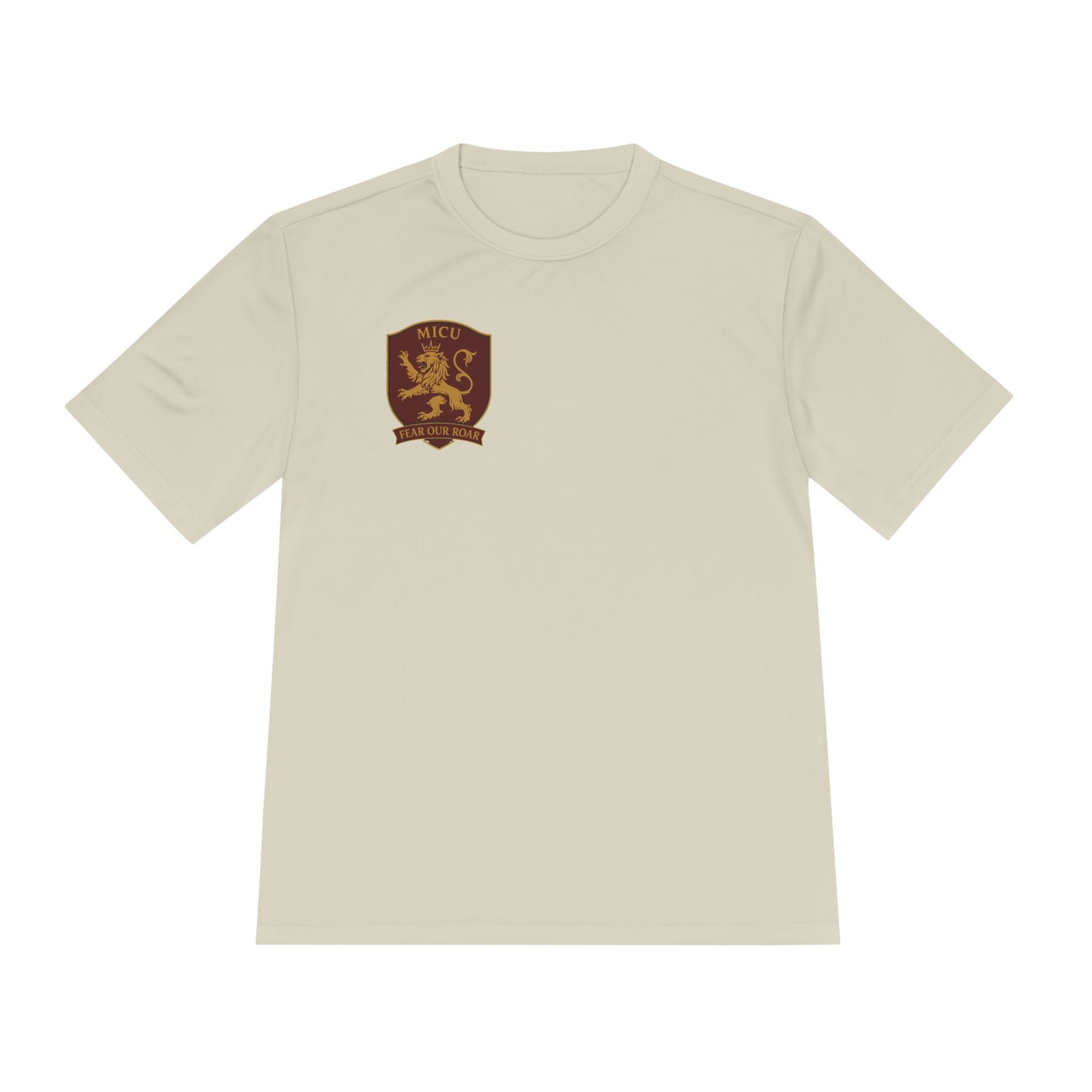 MICU Sigil -Wicking Tee with Crest Design | Activewear for Sports, Gym, Workout, Gift for Fitness Lovers, Casual Wear