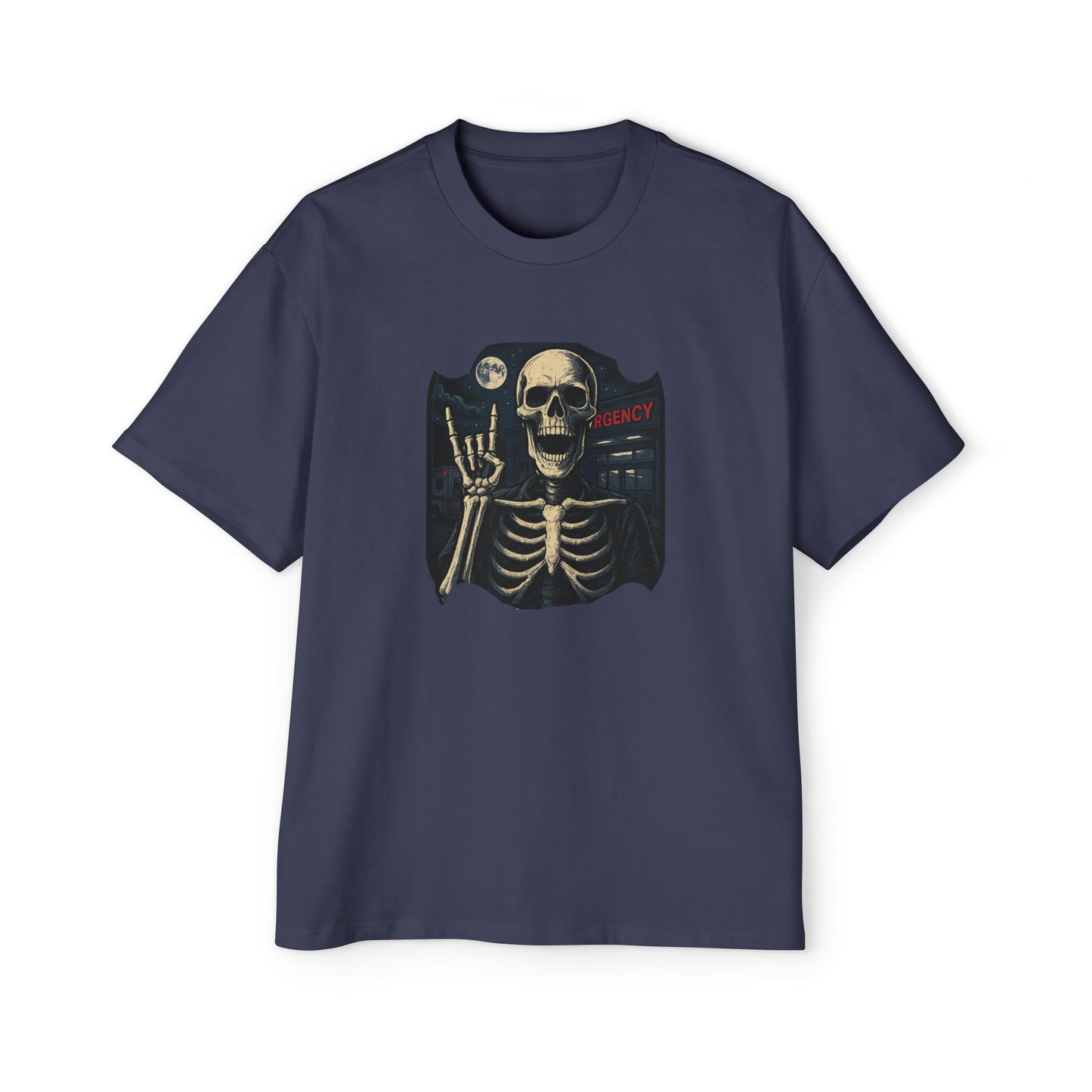Skeleton Rocker Oversized Tee