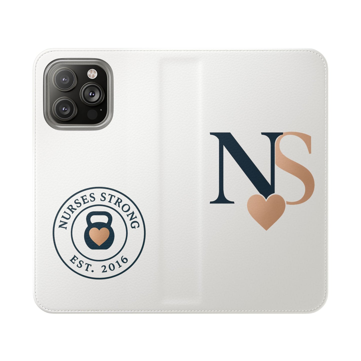 Navy Rose NS  Flip Case | Phone Accessory for Healthcare Workers | Gift for Nurses | Stylish & Functional | Durable Phone Protection