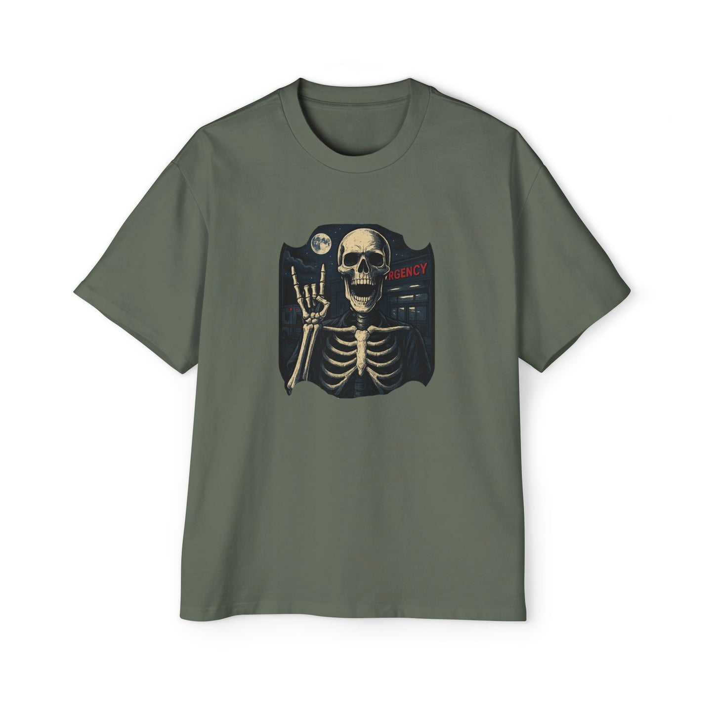 Skeleton Rocker Oversized Tee
