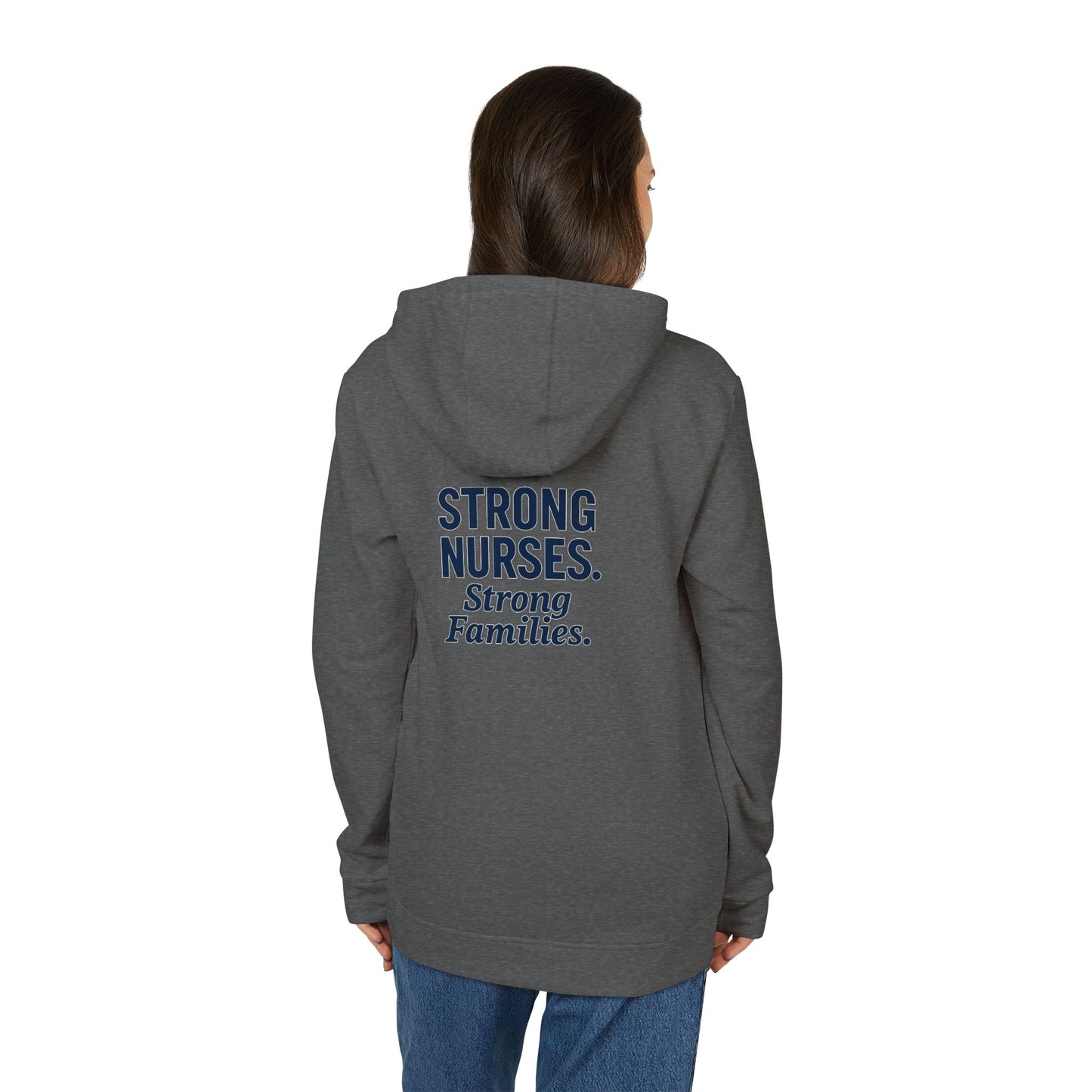 Nurses Strong Hoodie, Unisex Fleece Pullover, Comfortable Nursing Gift, Medical Apparel, Appreciation Sweatshirt, Motivational Wear