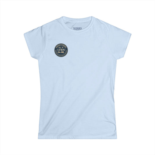 Certified Flight Vintage Gym Logo Women's Softstyle Tee, Comfortable Casual Shirt, Gift for Fitness Lovers, Workout Apparel, Motivational Tee