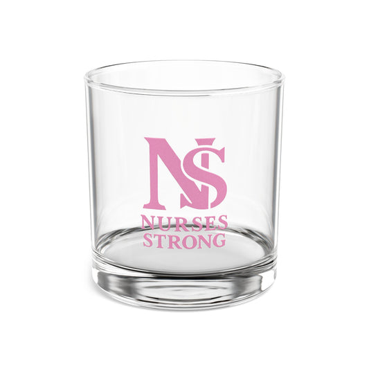 Empowering Nurses Rocks Glass | 10oz Whiskey Tumbler for Celebrations, Gifts for Nurses, Unique Drinkware, Home Bar Decor, Cocktail Glass