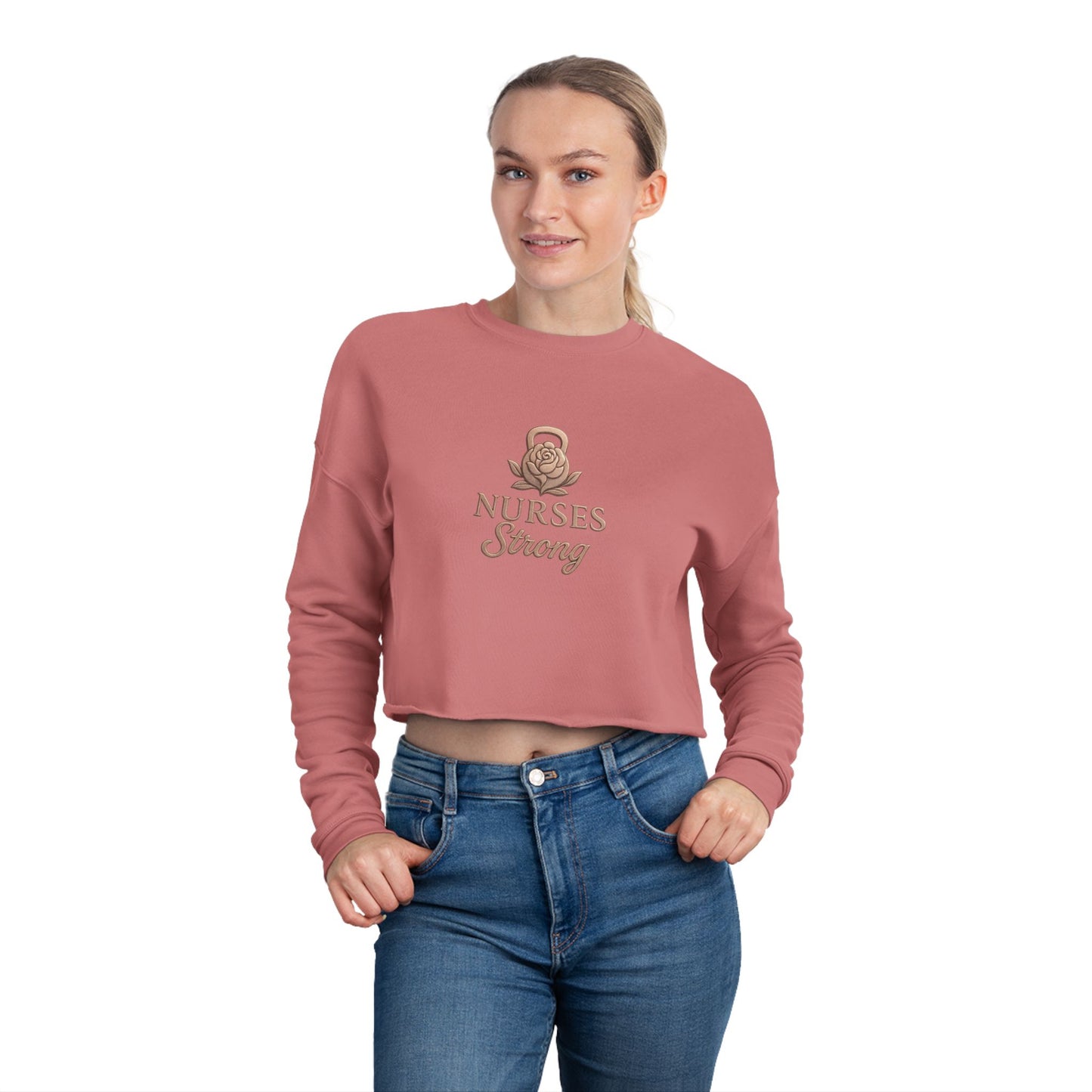 Rose Gold Kettlebell Cropped Top | Casual Wear, Cozy and Stylish