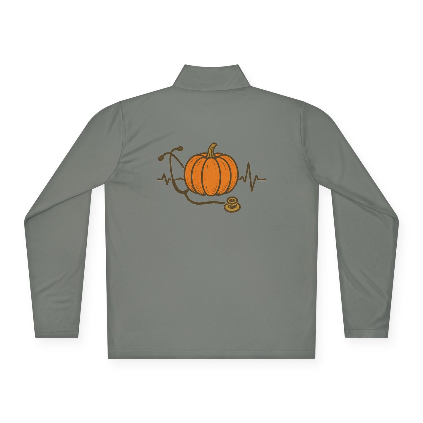 Pumpkin Pulse Quarter-Zip Pullover – Cozy Fall Style, Perfect for Halloween, Thanksgiving, Casual Outings