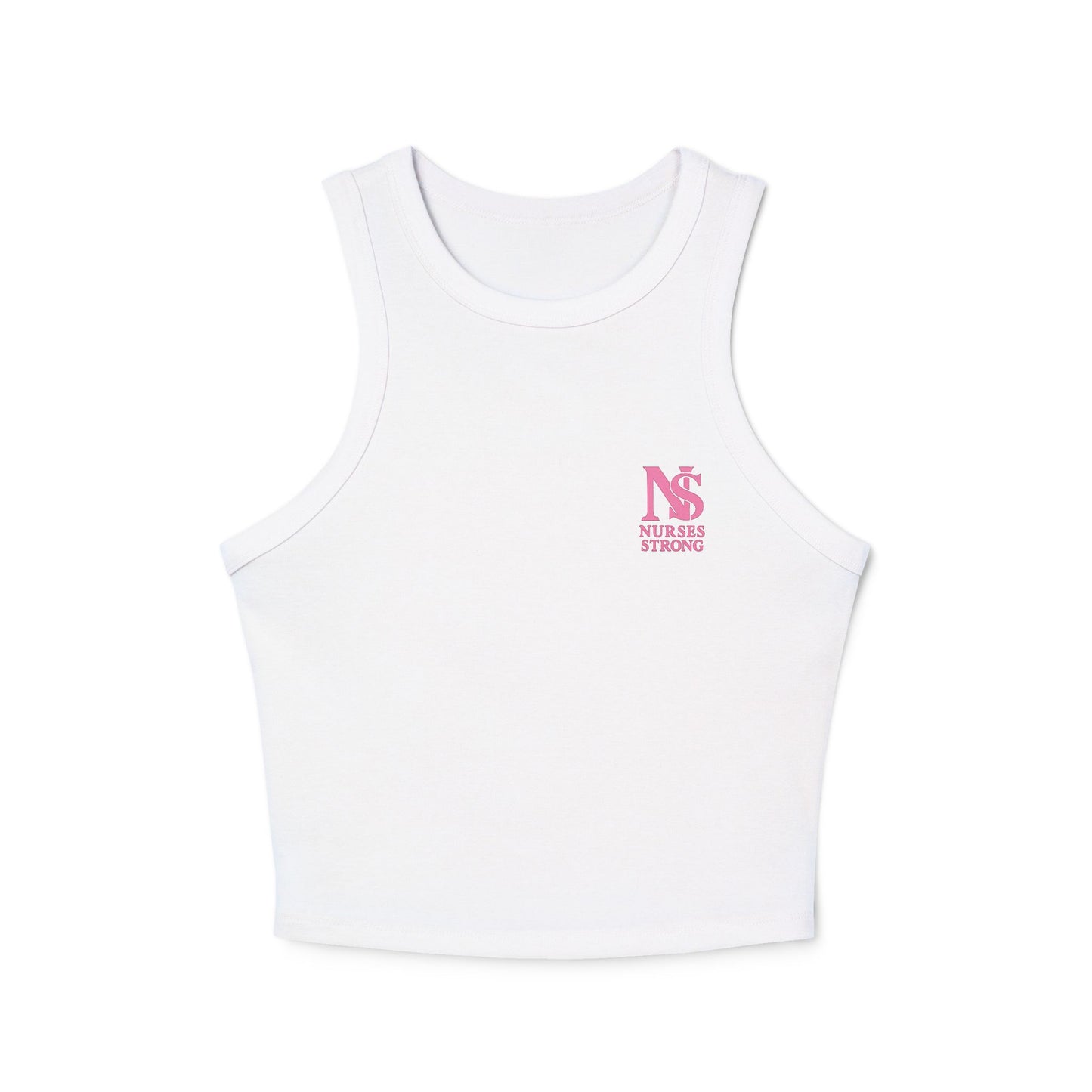 Nurses Strong Racer Tank Top, Women's Workout Tank, Fitness Apparel, Cute Gym Top, Gift for Nurses, Summer Activewear