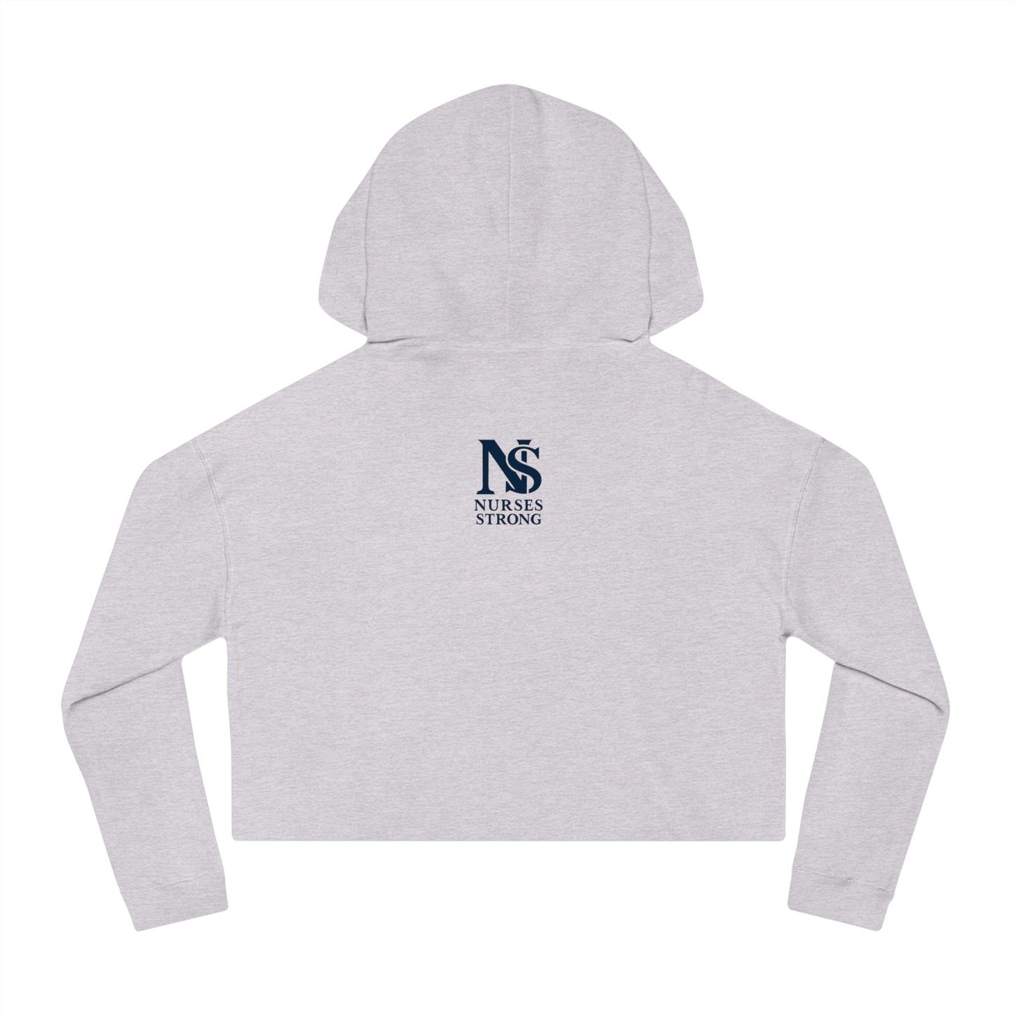 Nurse Strong Cropped Hoodie, Fitness Apparel, Workout Sweatshirt, Nurse Gift, Workout Motivation