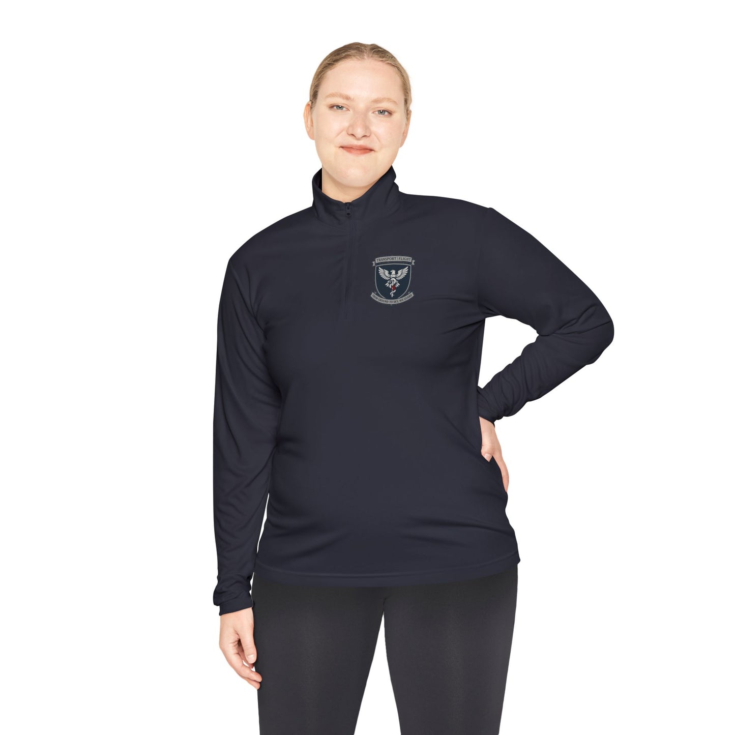 Unisex Quarter-Zip Pullover with Emblem - Cozy, Casual Layer for Outdoor Adventures, Perfect Gift for Team Spirit, Camping, Dad's Day, [...]
