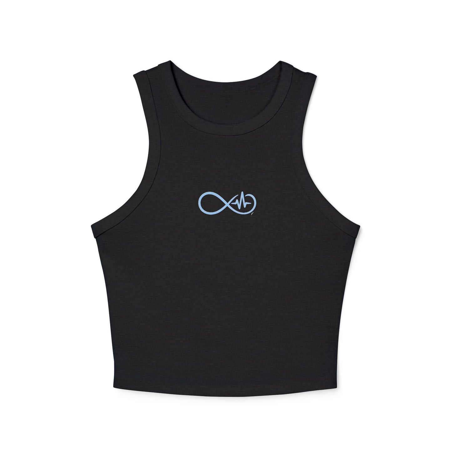 Empowering Infinity Women's Racer Tank Top with  | Yoga Top, Summer Wear, Casual Outfit, Gift for Her, Fitness Apparel