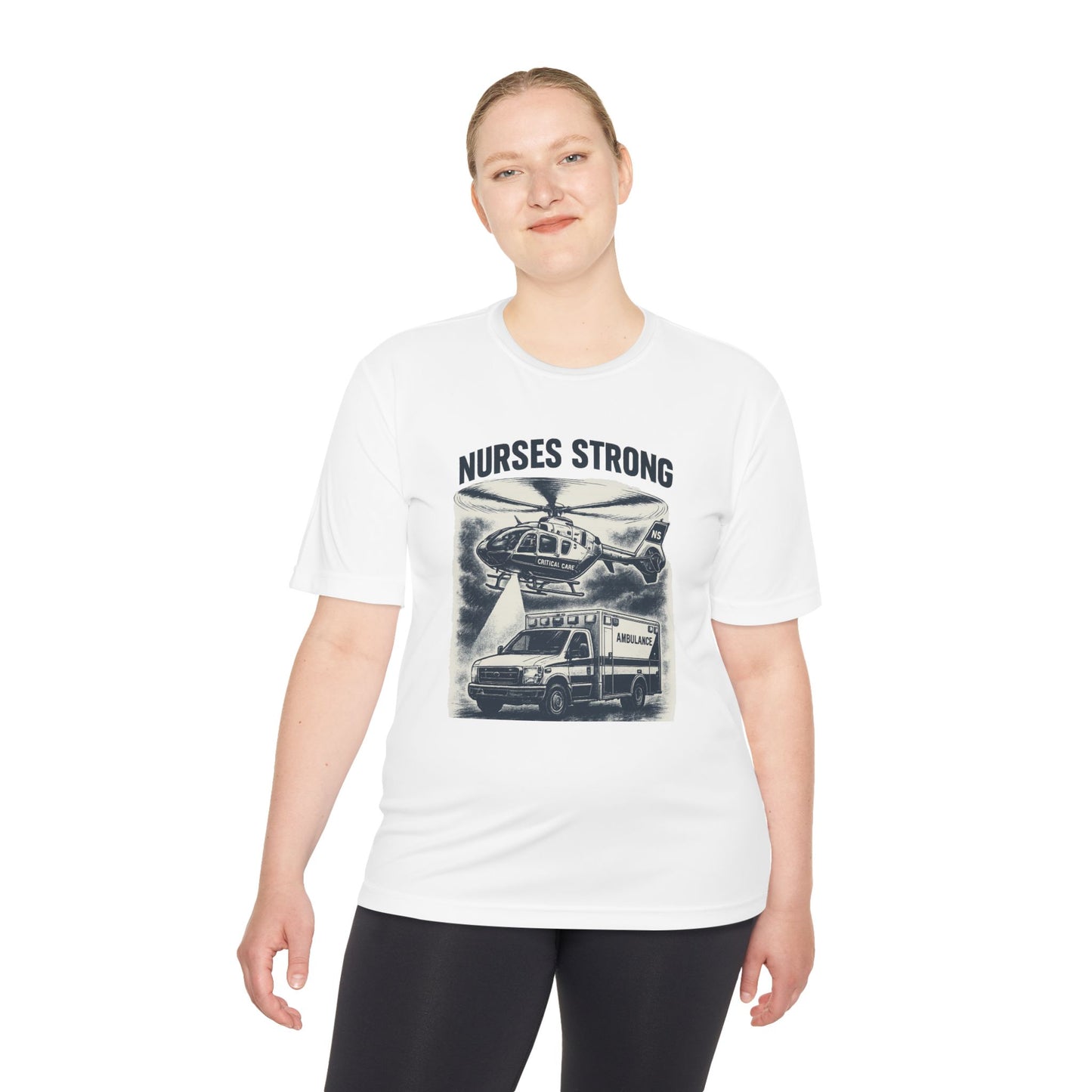Nurses Strong CC Moisture Wicking Performance Tee