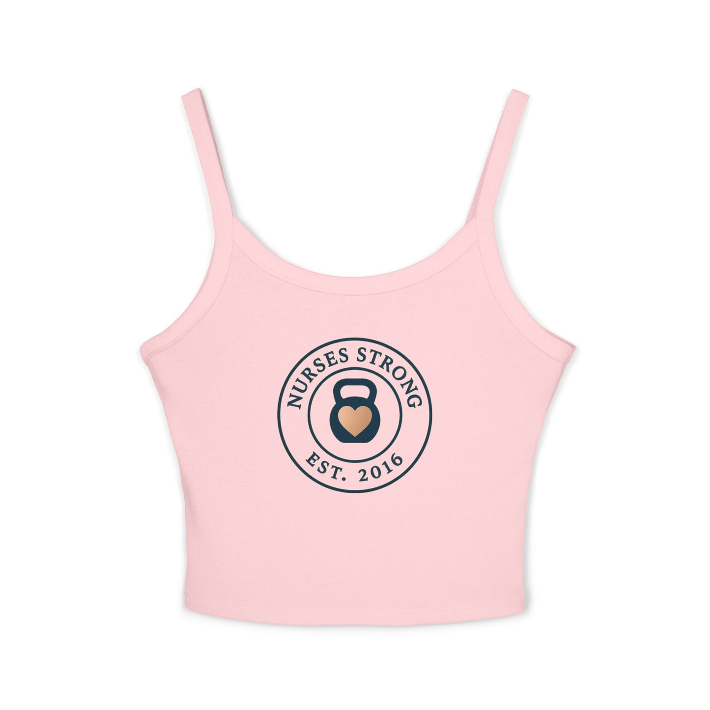 NS est. Spaghetti Strap Tank Top, Workout Top, Gift for Nurses, Fitness Apparel, Casual Summer Wear