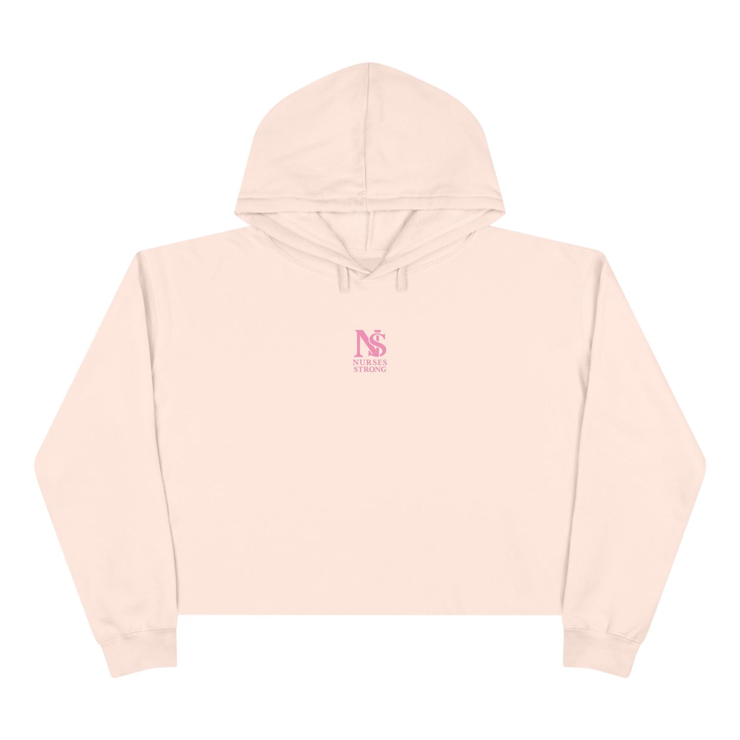 Nurses Strong Crop Hoodie | Empowering Workwear, Gift for Nurses, Fitness Apparel, Cozy Lounge Top, Inspirational Clothing