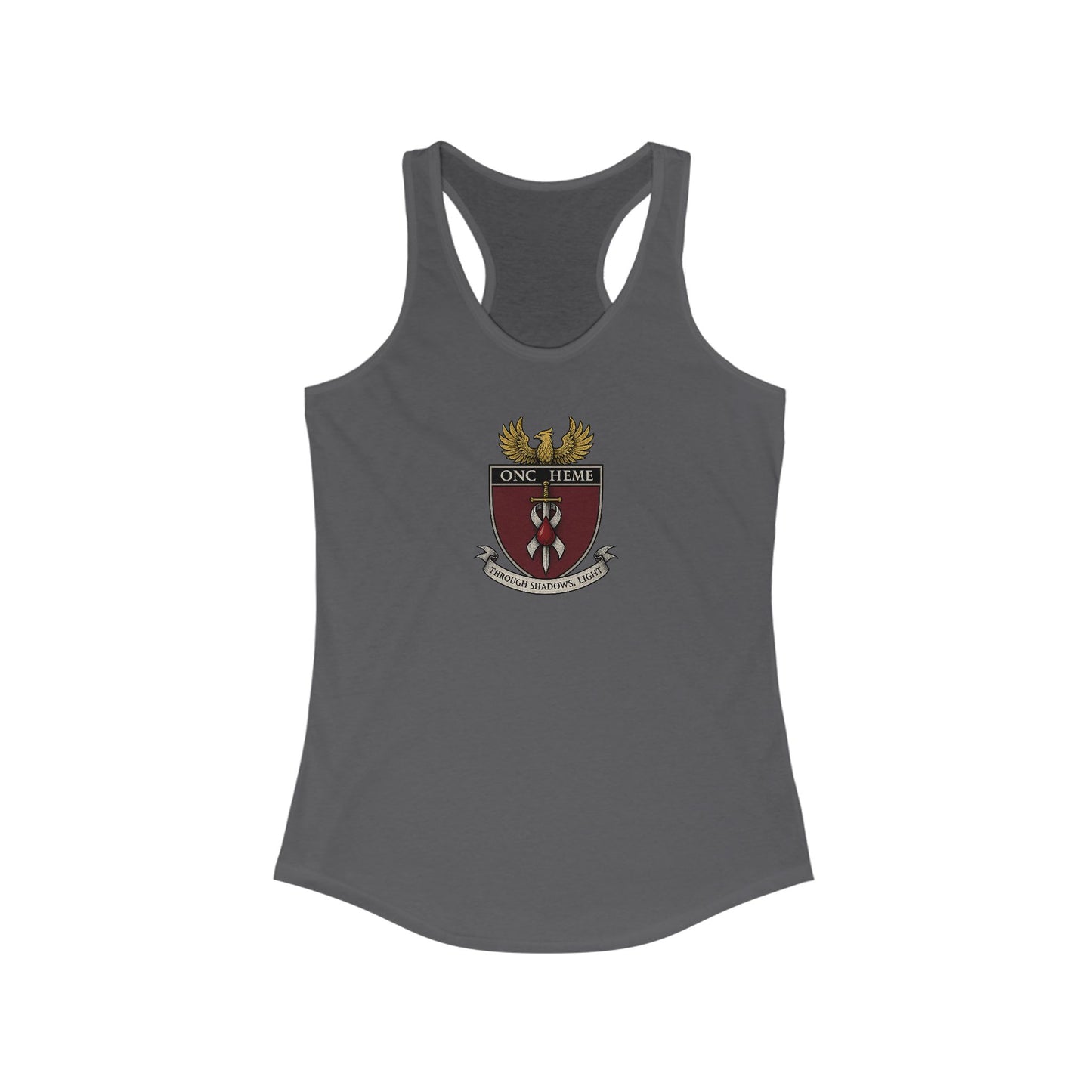 ONC/HEME Sigil Women's Racerback Tank Top, Perfect for Gym, Summer Outings, Casual Wear, Gift for Fitness Lovers, Cute Workout Apparel