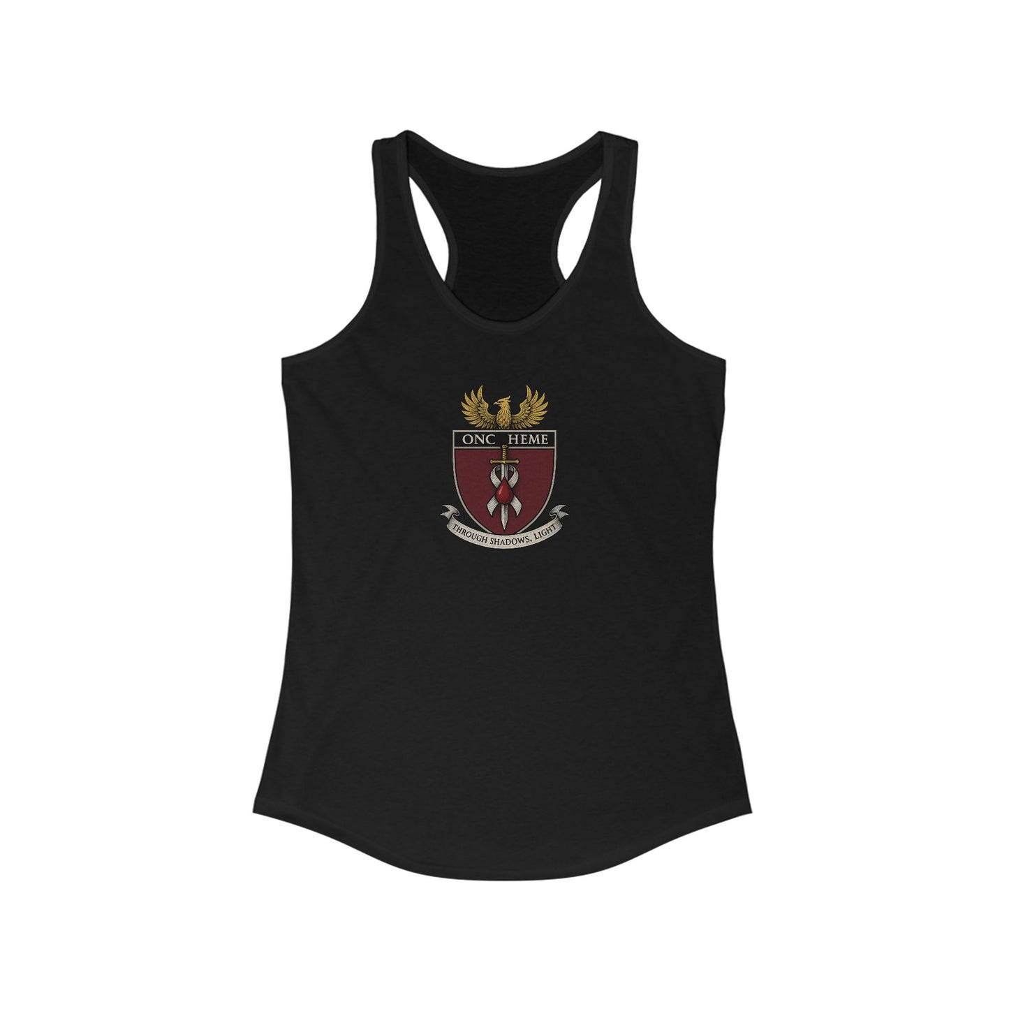 ONC/HEME Sigil Women's Racerback Tank Top, Perfect for Gym, Summer Outings, Casual Wear, Gift for Fitness Lovers, Cute Workout Apparel