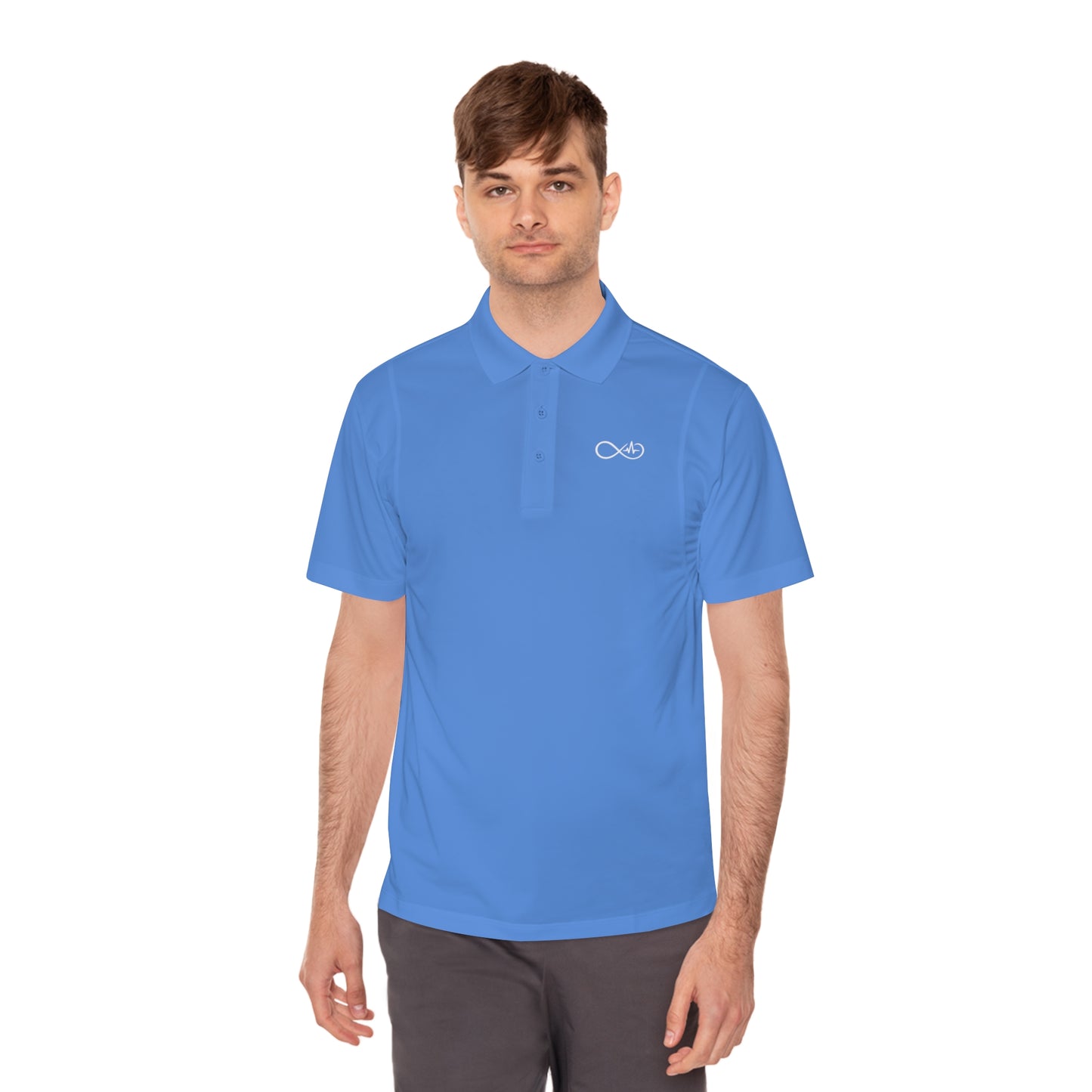 Infinity Men's Sport Polo Shirt - Lightweight Athletic Wear for Casual or Active Lifestyle, Perfect for Sports, Golf, Outdoor Events, Father's Day