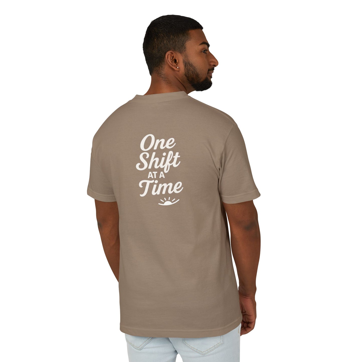 Casual Cotton Tee - One Shift at a Time, Relaxed Fit