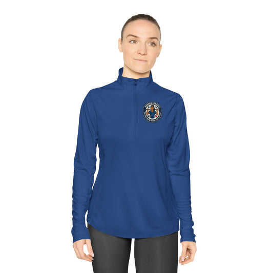 Ladies Quarter-Zip Pullover Sweater, Cozy Sportswear, Stylish Activewear, Perfect for Fall, Great Gift for Her, Casual Outing Outfit