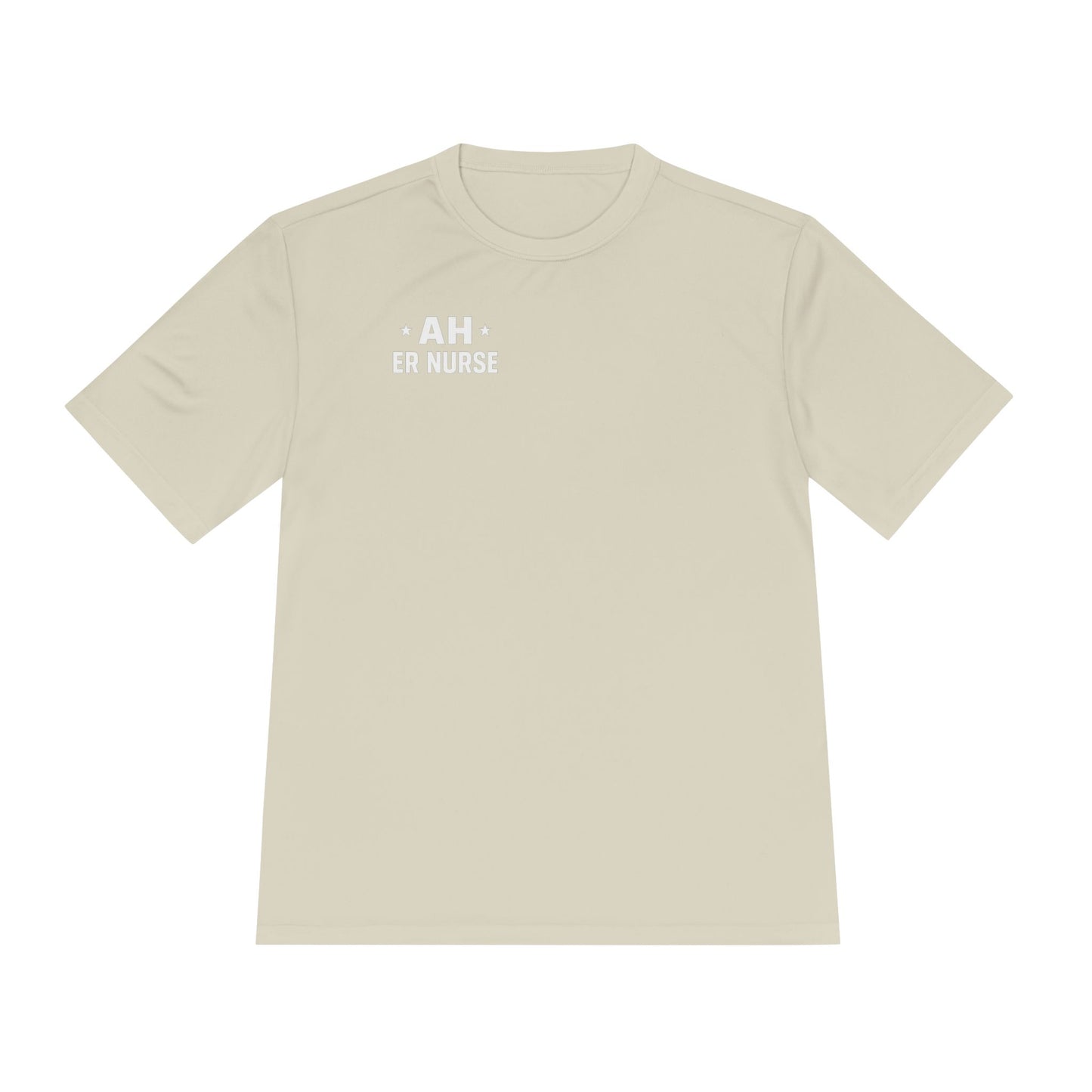 AH ER Nurse Moisture Wicking Tee, Fitness Shirt, Workout Top, Gift for Nurses, Health Care Apparel, Cool Graphic Tee