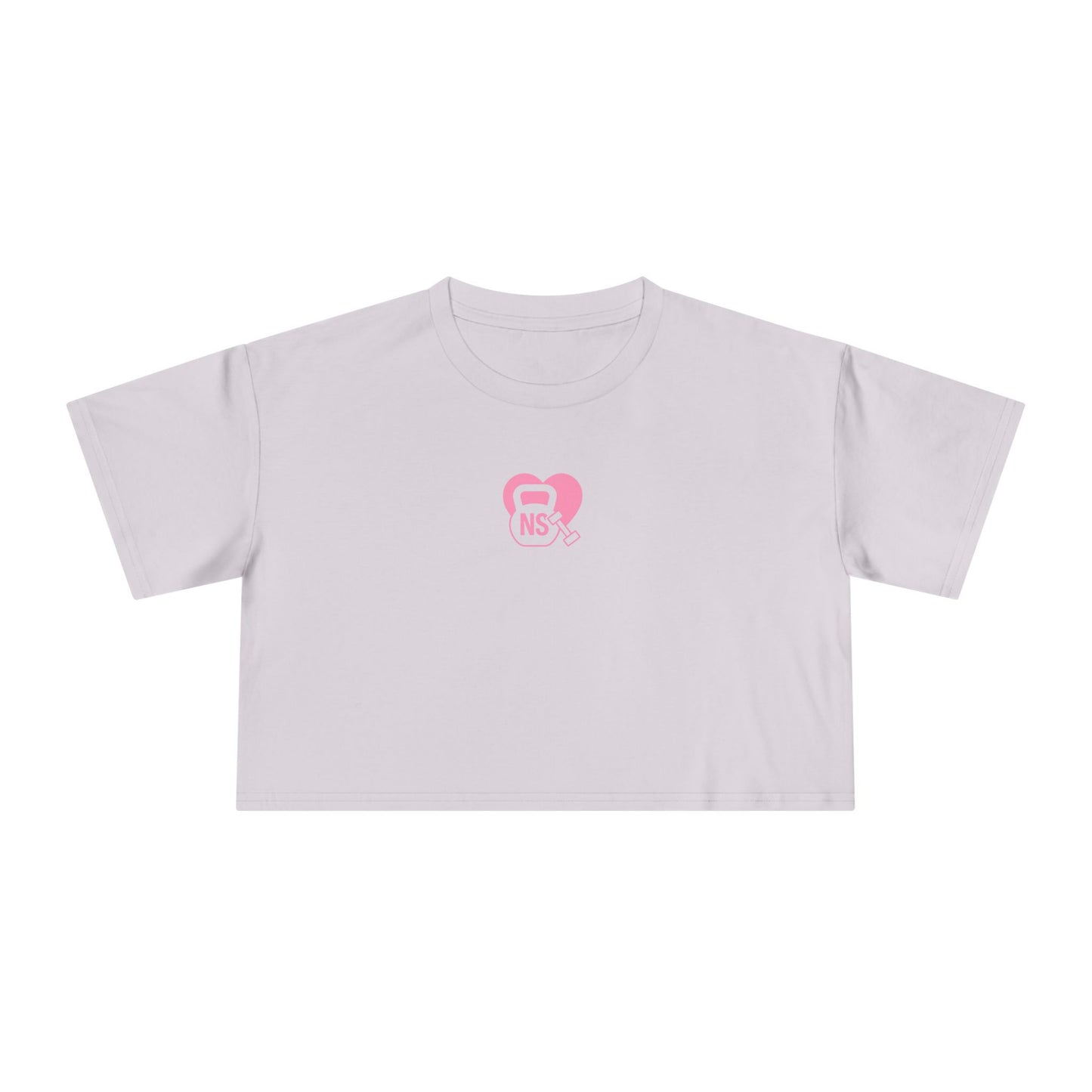 Cute Women's Crop Tee with KB/DB Heart Design, Trendy Summer Top, Casual Wear, Gift for Her, Stylish Festival Shirt, Everyday Fashion