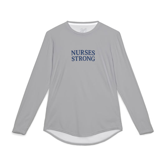 Men's UV Protection Long Sleeve Shirt - Nurses Strong, Sun Safety Shirt, Gift for Nurses, Outdoor Activity Top, Summer Apparel