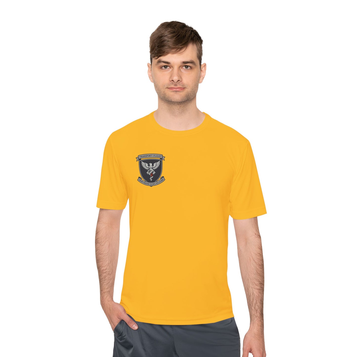 Transport/Flight Moisture Wicking Tee - Comfortable Athletic Shirt, Fitness Wear, Active Lifestyle, Sports Apparel, Workout Top