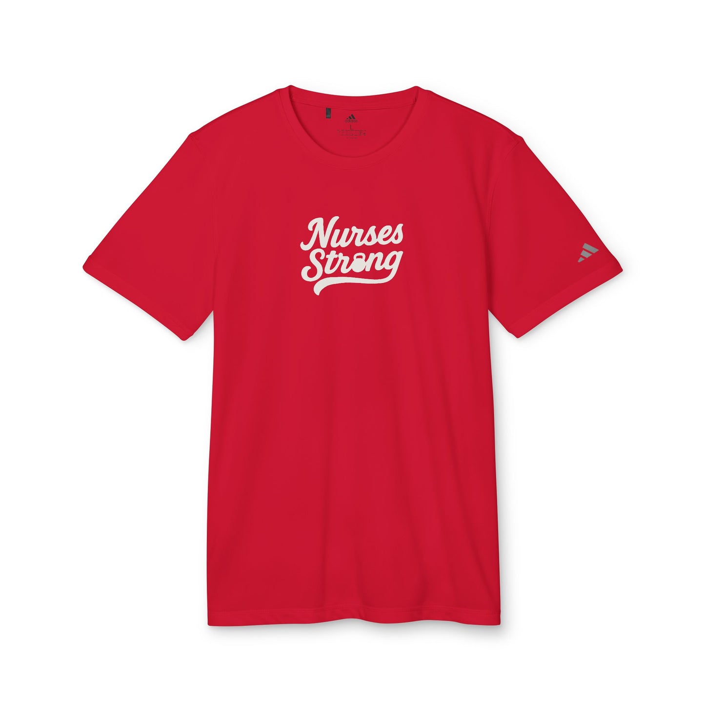 Adidas Varsity Logo Nurses Strong Sport T-Shirt, Workout Tee, Athletic Shirt, Casual Wear, Motivational Apparel