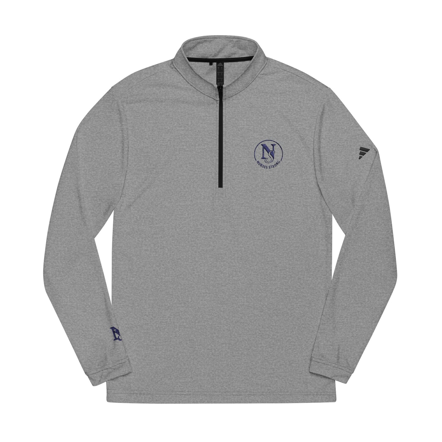 Adidas NS Semi Circle Emblem Quarter-Zip Pullover, Stylish Athletic Layering, Embroidered Sportswear, Fitness Apparel, Casual Jacket,