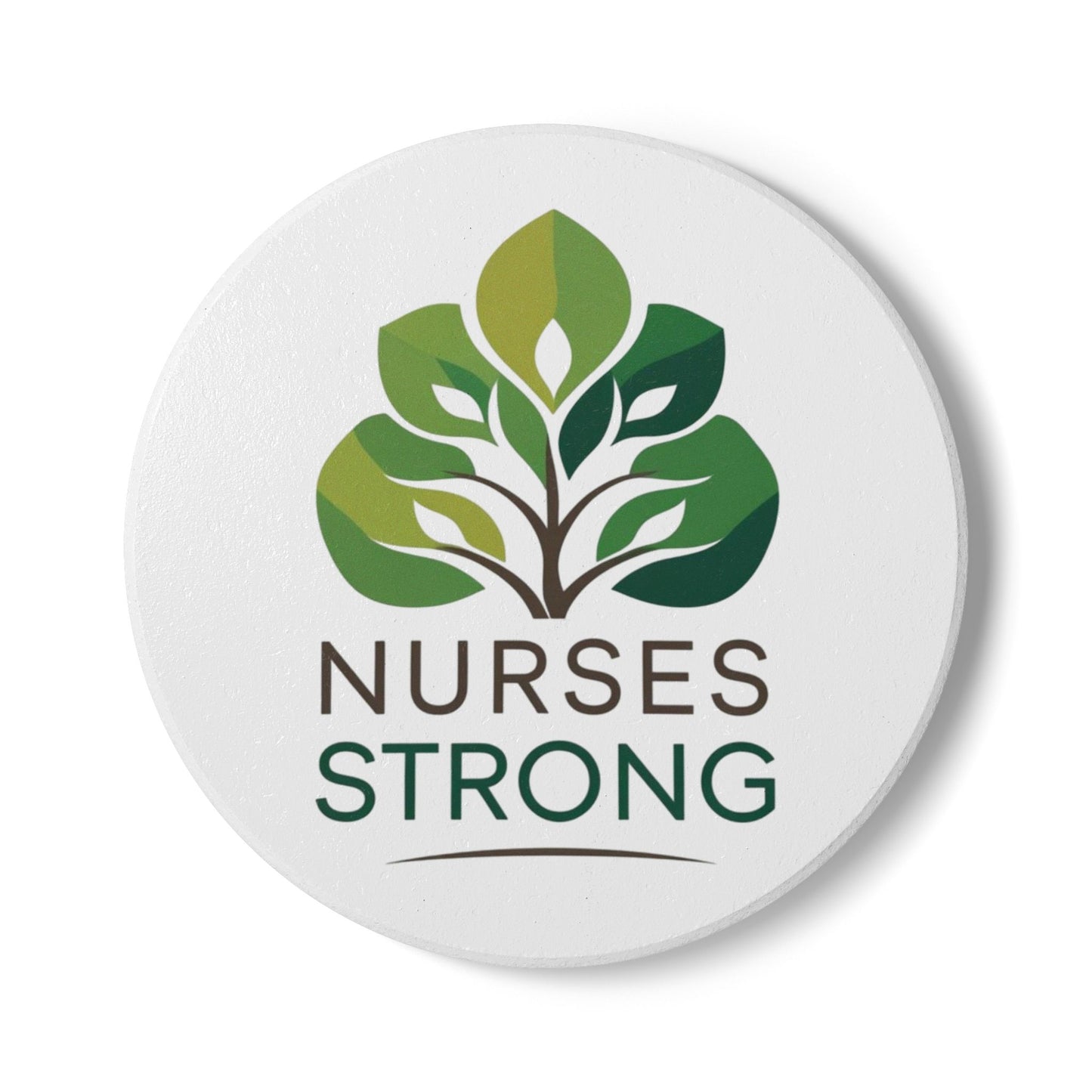 Nurses Strong Ceramic Coaster, Nurse Gifts, Eco-Friendly Coaster, Kitchen Decor, Medical Profession Accessories, Gift for Nurses