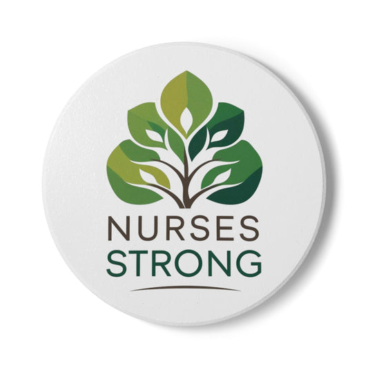 Nurses Strong Ceramic Coaster, Nurse Gifts, Eco-Friendly Coaster, Kitchen Decor, Medical Profession Accessories, Gift for Nurses