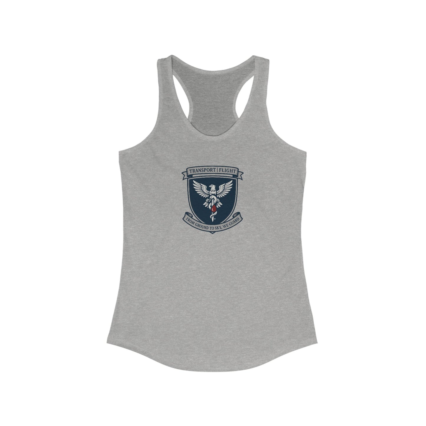 Transport/Flight sigil Women's Athletic Racerback Tank with Inspirational Design, Workout Top, Gym Shirt, Summer Activewear, Casual Tank, Fitness Apparel