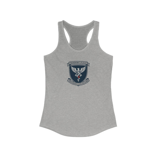 Transport/Flight sigil Women's Athletic Racerback Tank with Inspirational Design, Workout Top, Gym Shirt, Summer Activewear, Casual Tank, Fitness Apparel