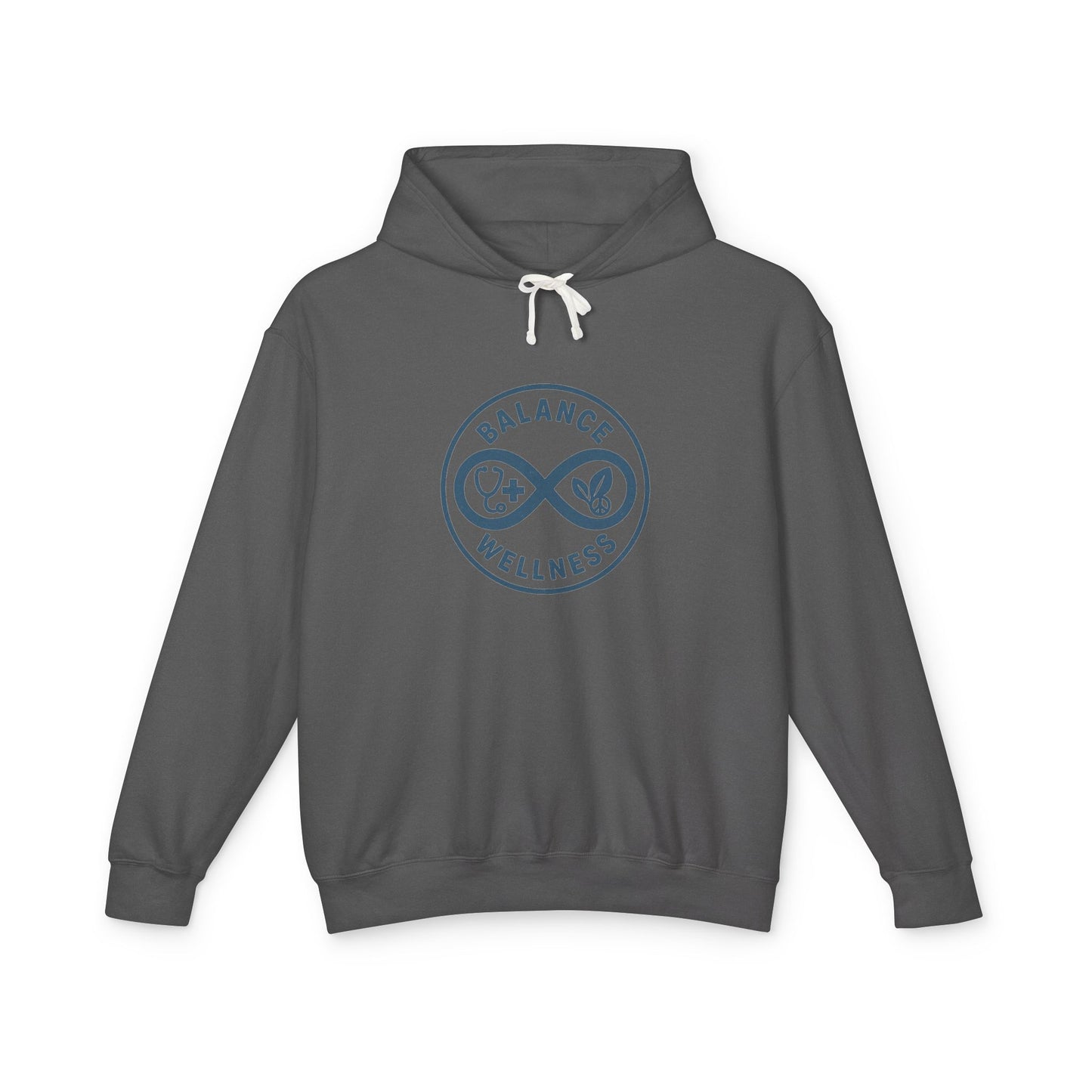 Balance Wellness Design, Cozy Gift for Mindfulness, Lightweight Hooded Sweatshirt, Yoga, Fitness, Relaxation, Self-Care