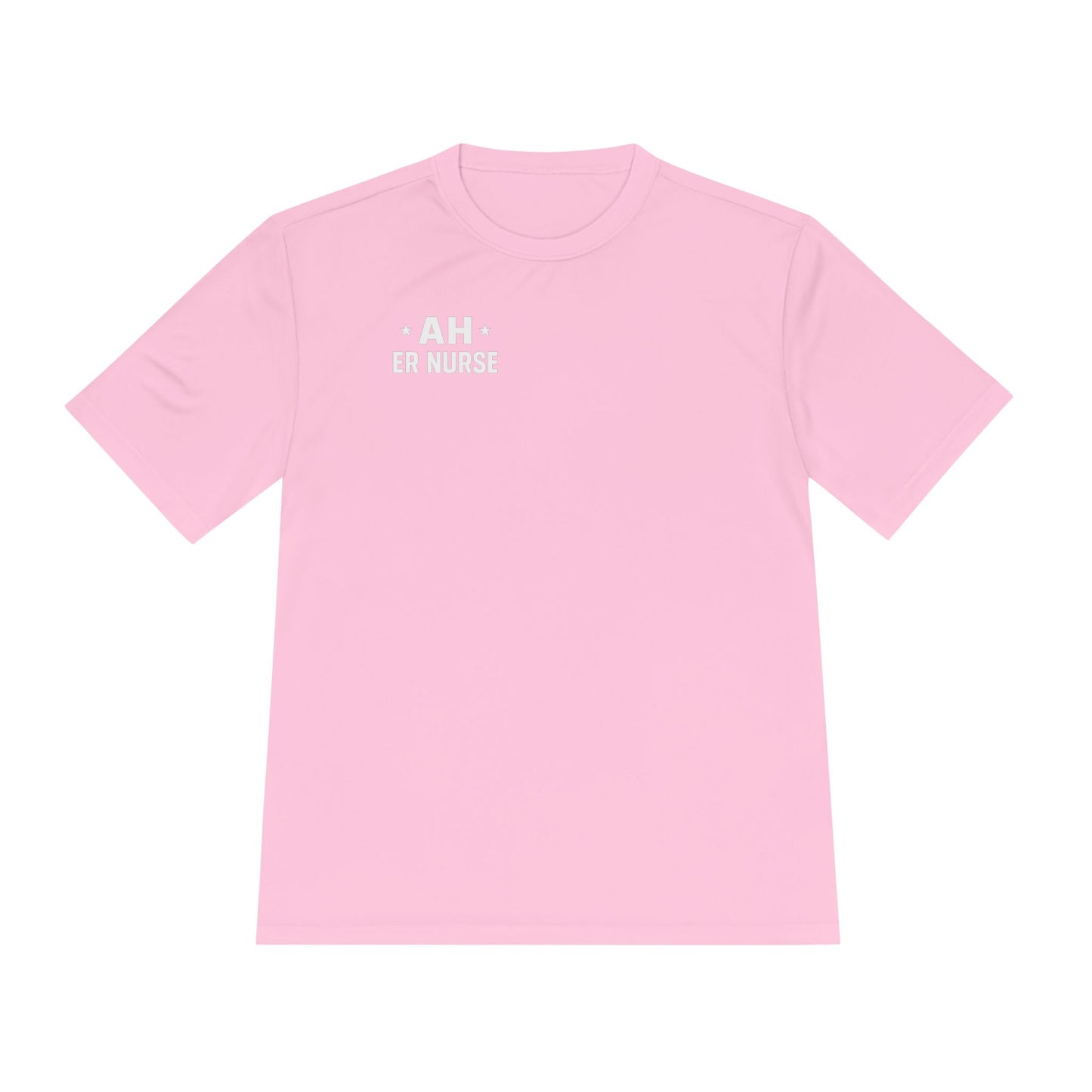 AH ER Nurse Moisture Wicking Tee, Fitness Shirt, Workout Top, Gift for Nurses, Health Care Apparel, Cool Graphic Tee