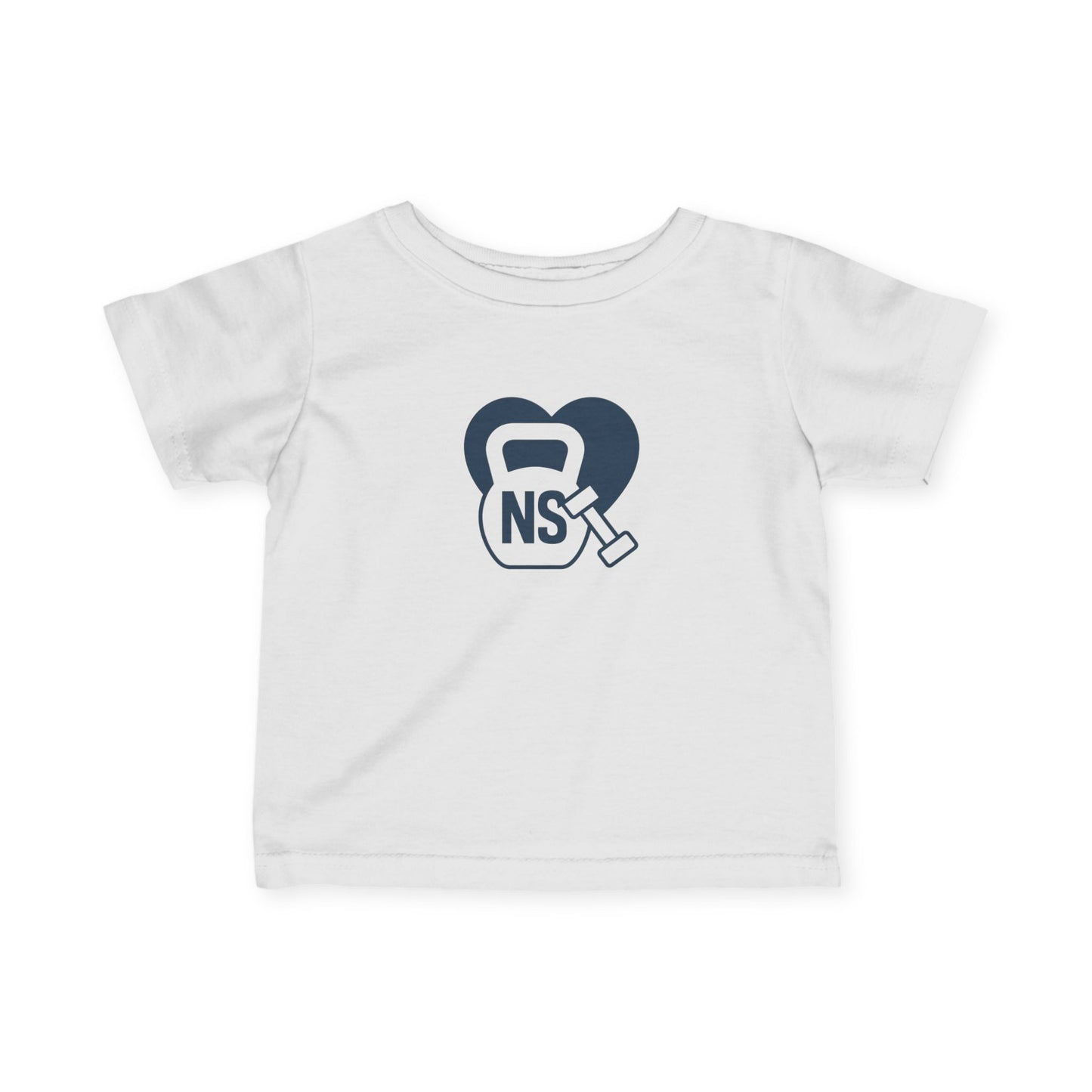 Heart & Kettlebell Infant Tee, Cute Baby Workout Shirt, Newborn Gift for Fitness Parents, Baby Clothes for Gym Lovers, Unique Baby [...]