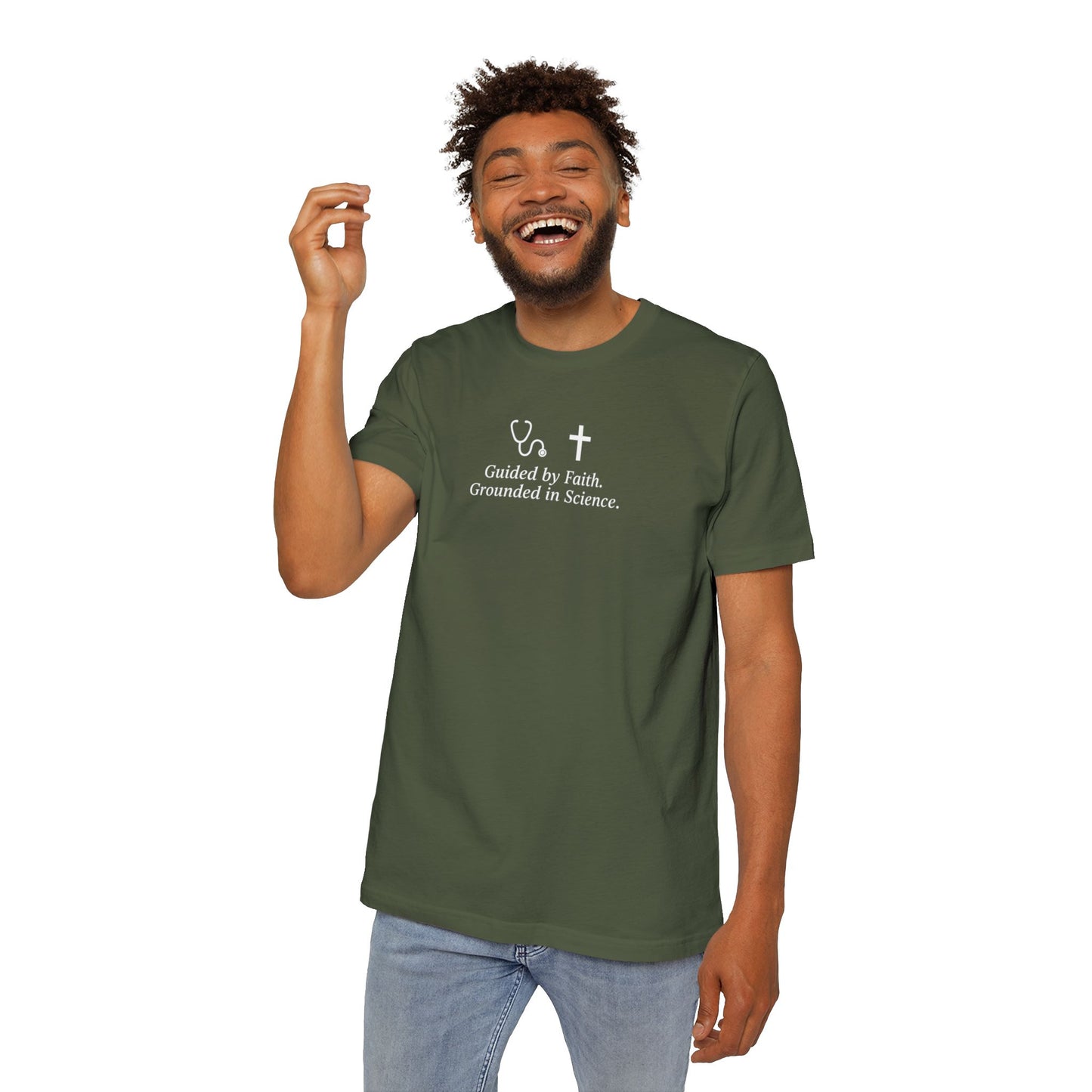 Faith and Science T-Shirt | Casual Wear, USA-Made