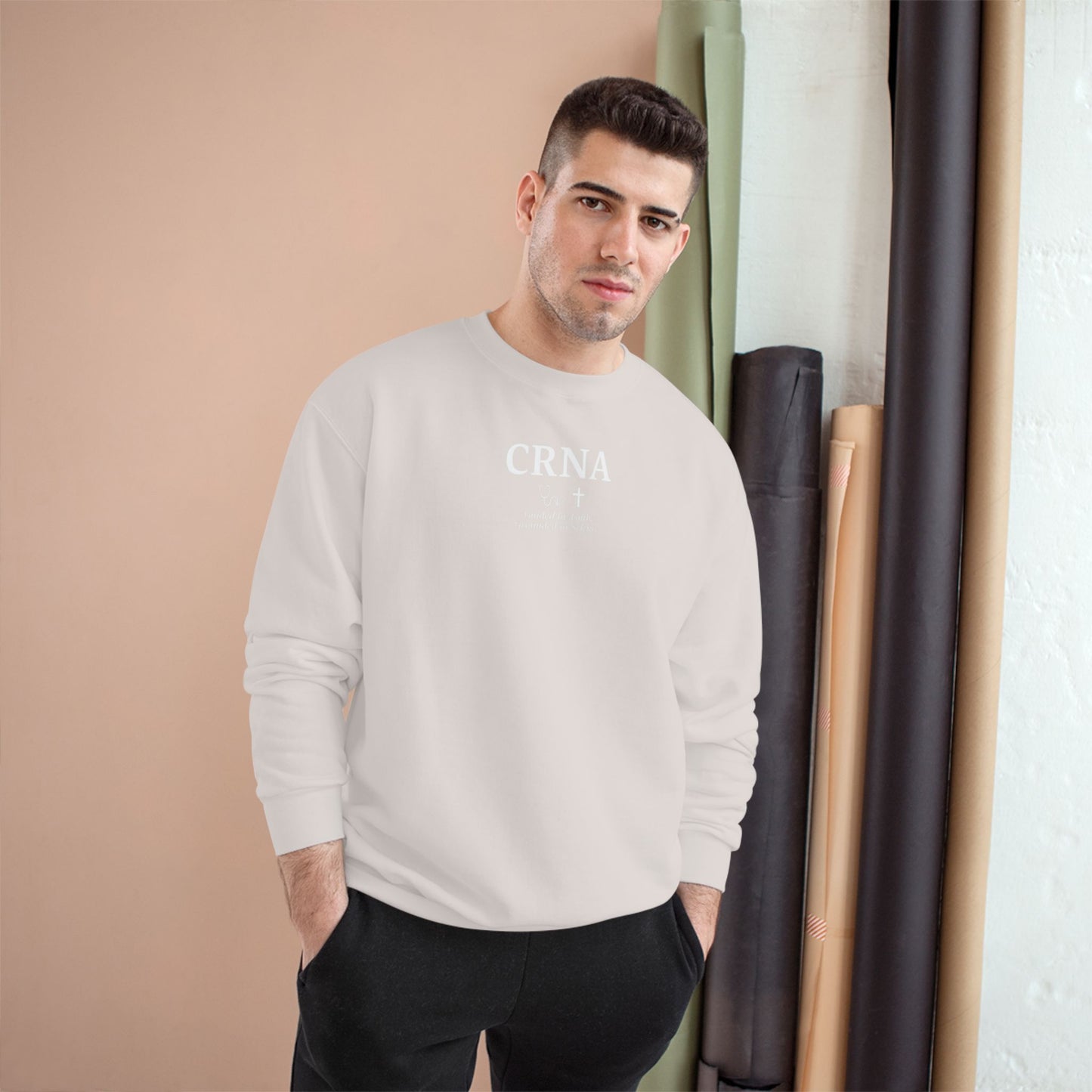 Guided by Faith, Champion Sweatshirt, Cozy Apparel, Inspirational, Perfect Gift for a Graduate