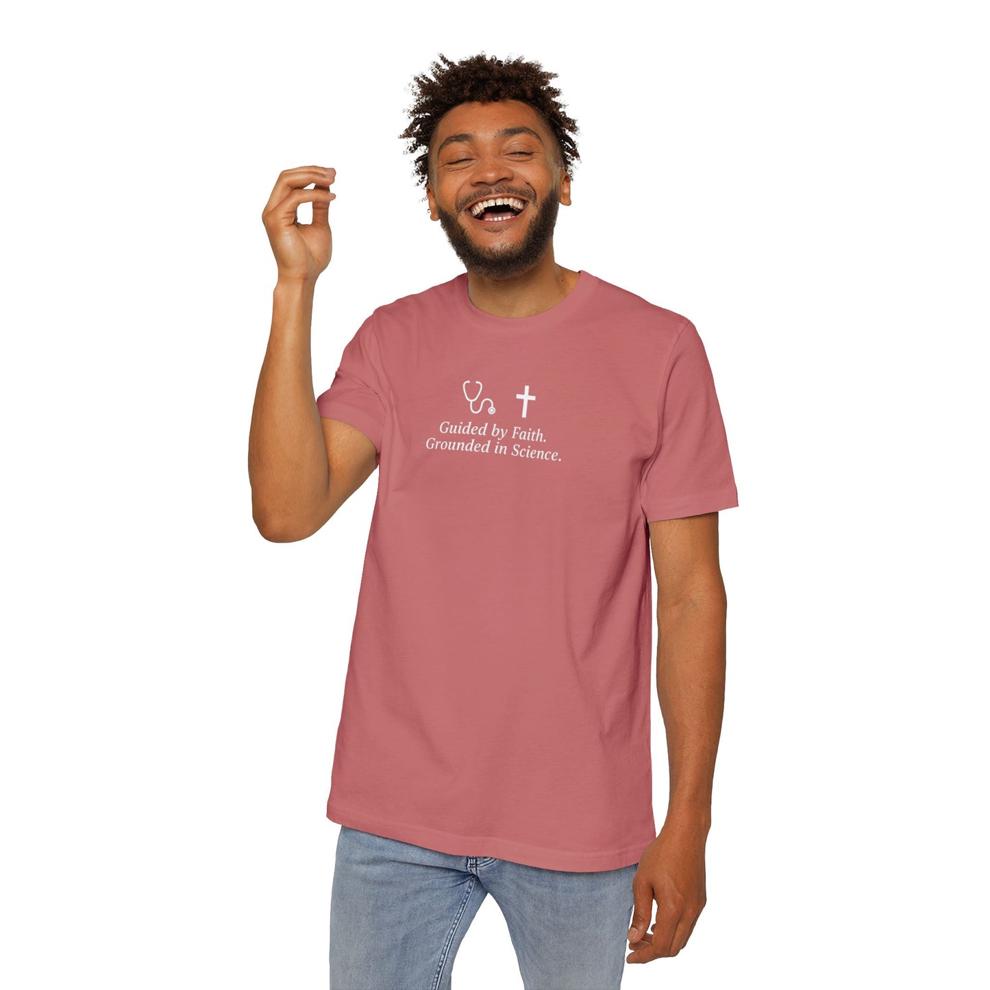 Faith and Science T-Shirt | Casual Wear, USA-Made