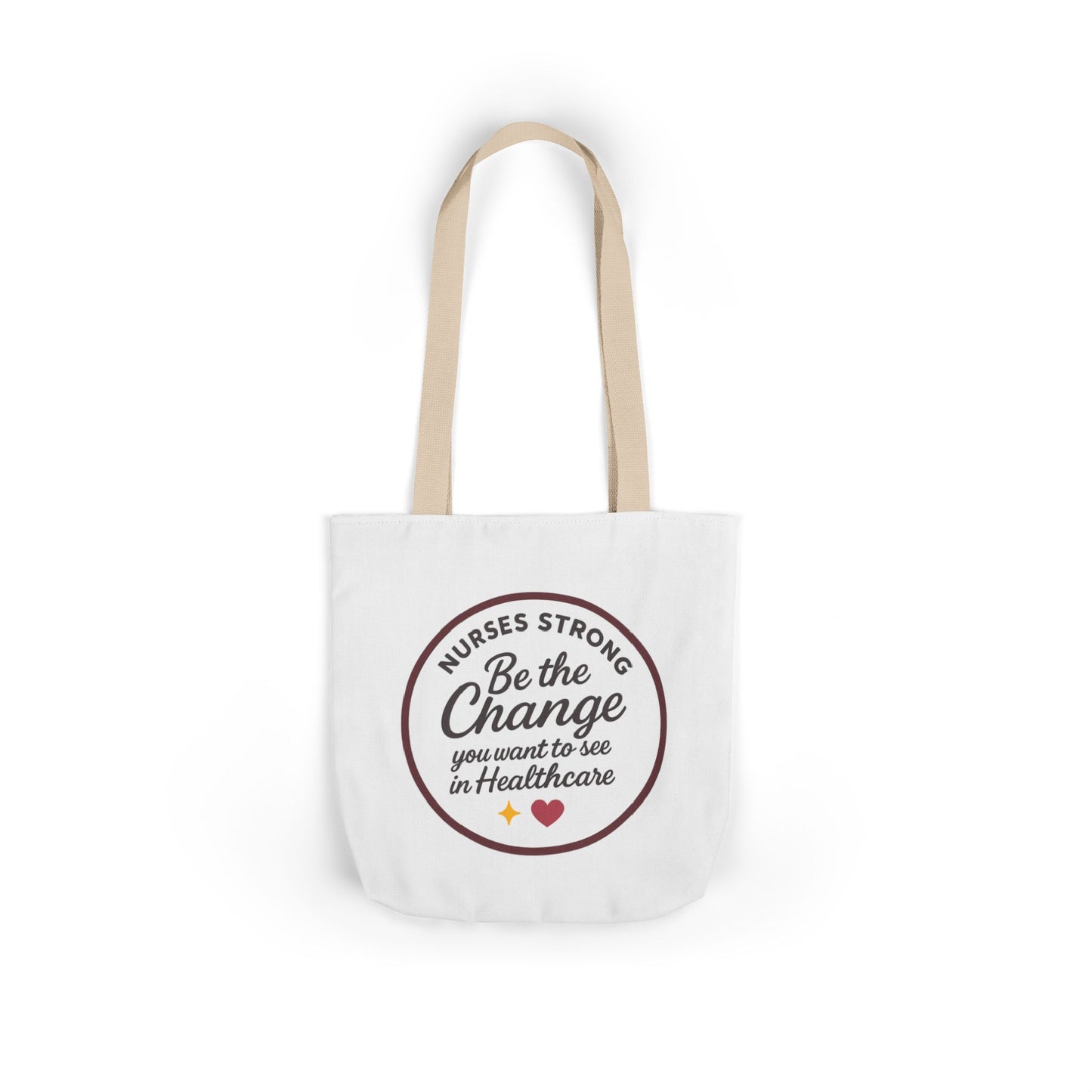 Nurse Work Tote Bag, Canvas Bag for Healthcare Workers, Gift for Nurses, Eco-Friendly, Inspirational Nurse Gifts