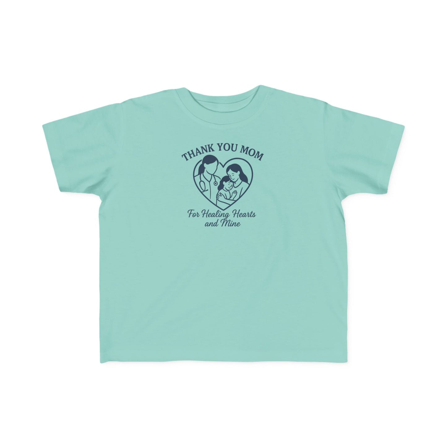 Toddler's Thank You Mom Tee, Cute Toddler Shirt, Kids' Gift for Mother's Day, Birthday Party Outfit, Comfy Jersey T-Shirt